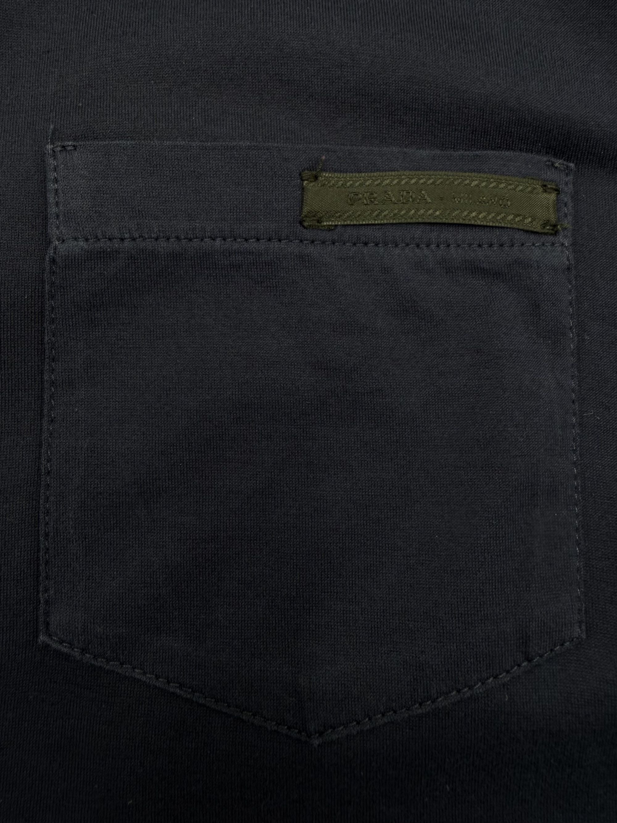 Prada Pocket Detail T-Shirt - Navy Prada