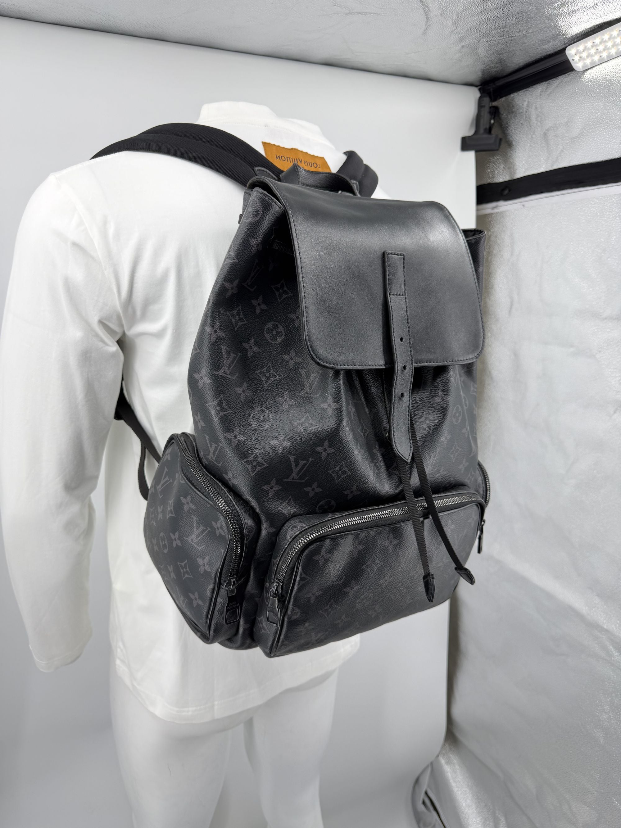 Louis Vuitton Monogram Trio Backpack - Black