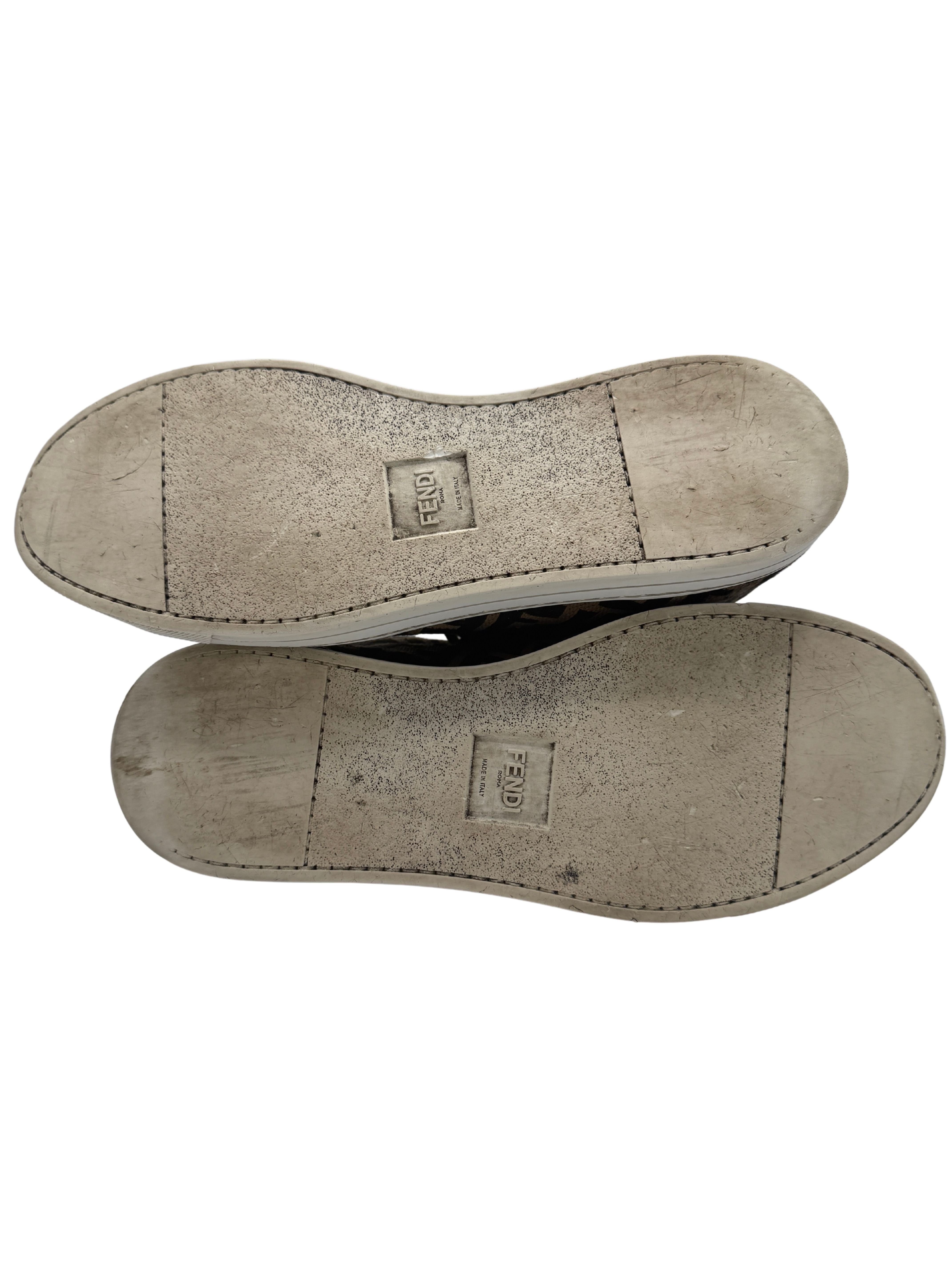 Fendi FF Low Trainers - Brown Fendi