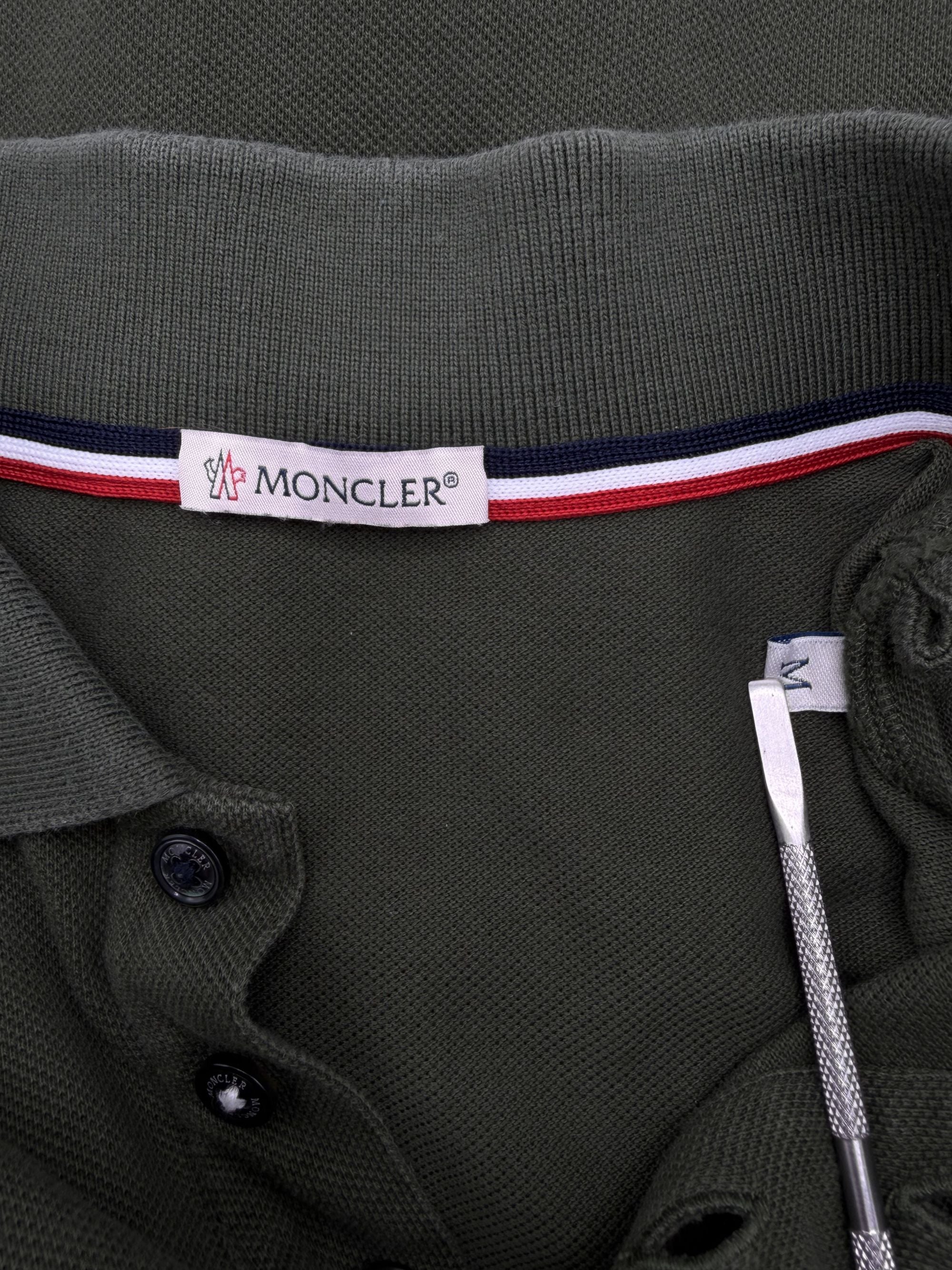 Moncler Badge Polo - Khaki Moncler