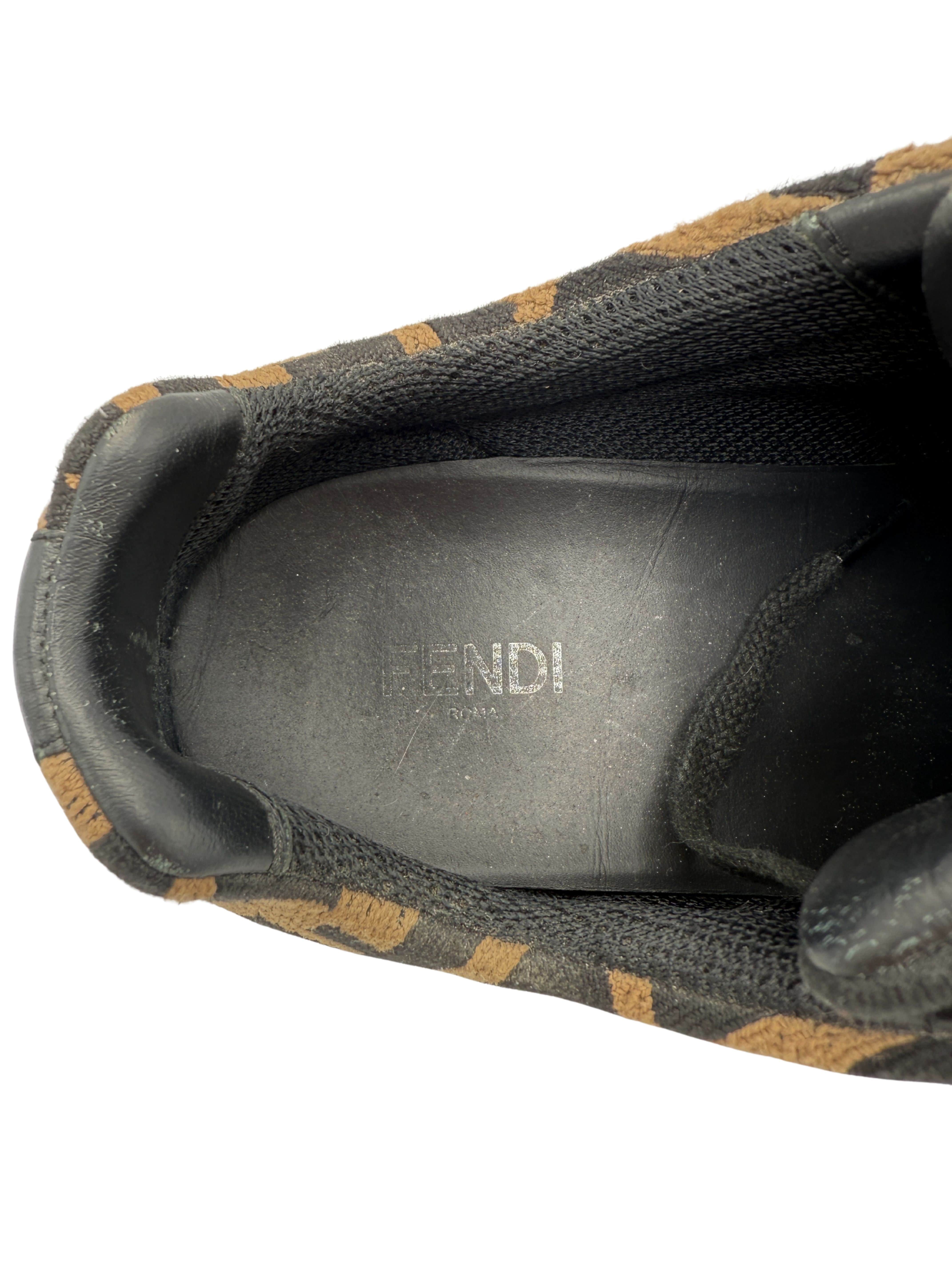 Fendi FF Low Trainers - Brown Fendi