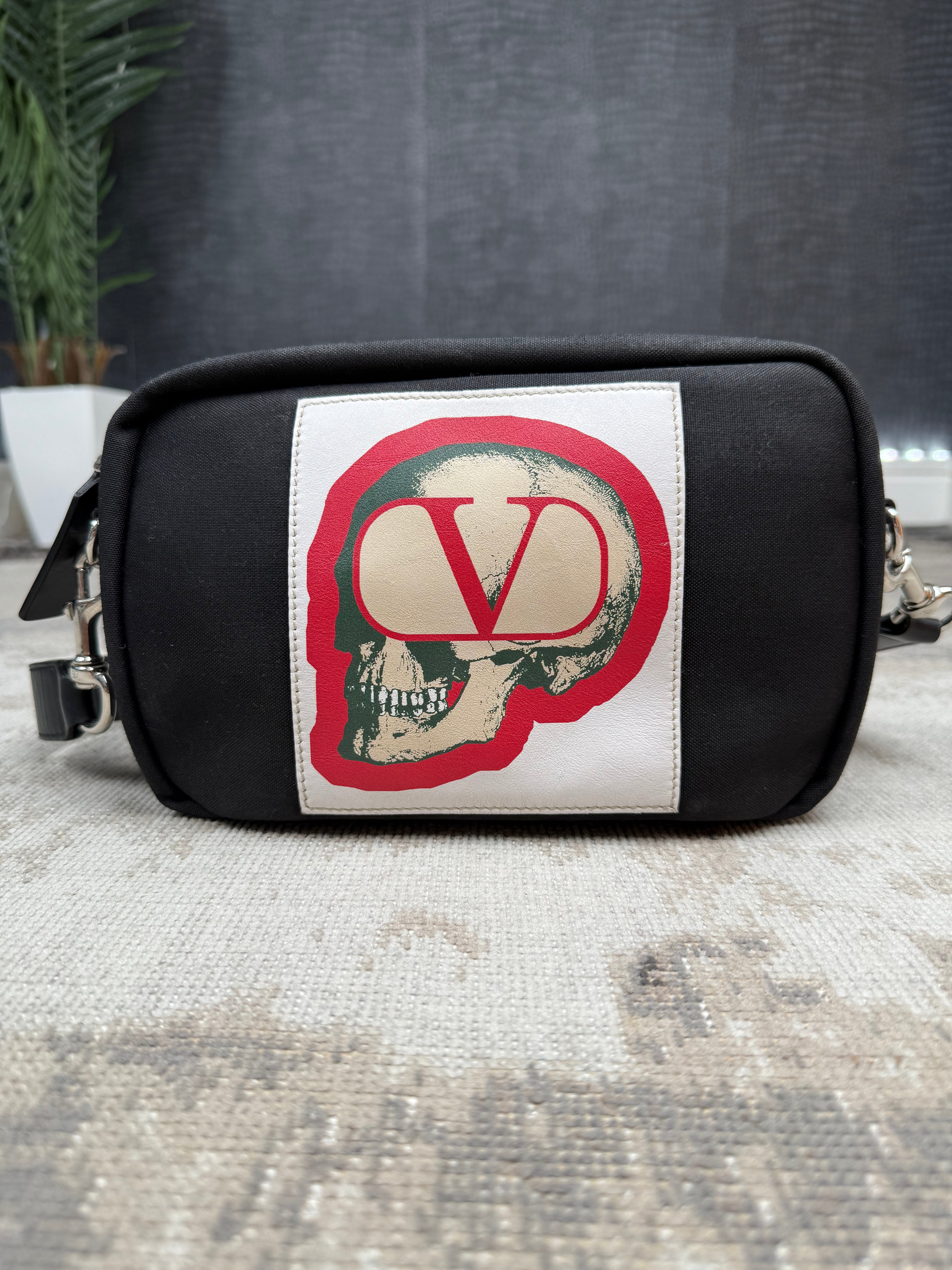 Valentino x Undercover Skull Shoulder/Waist Bag - Black Valentino