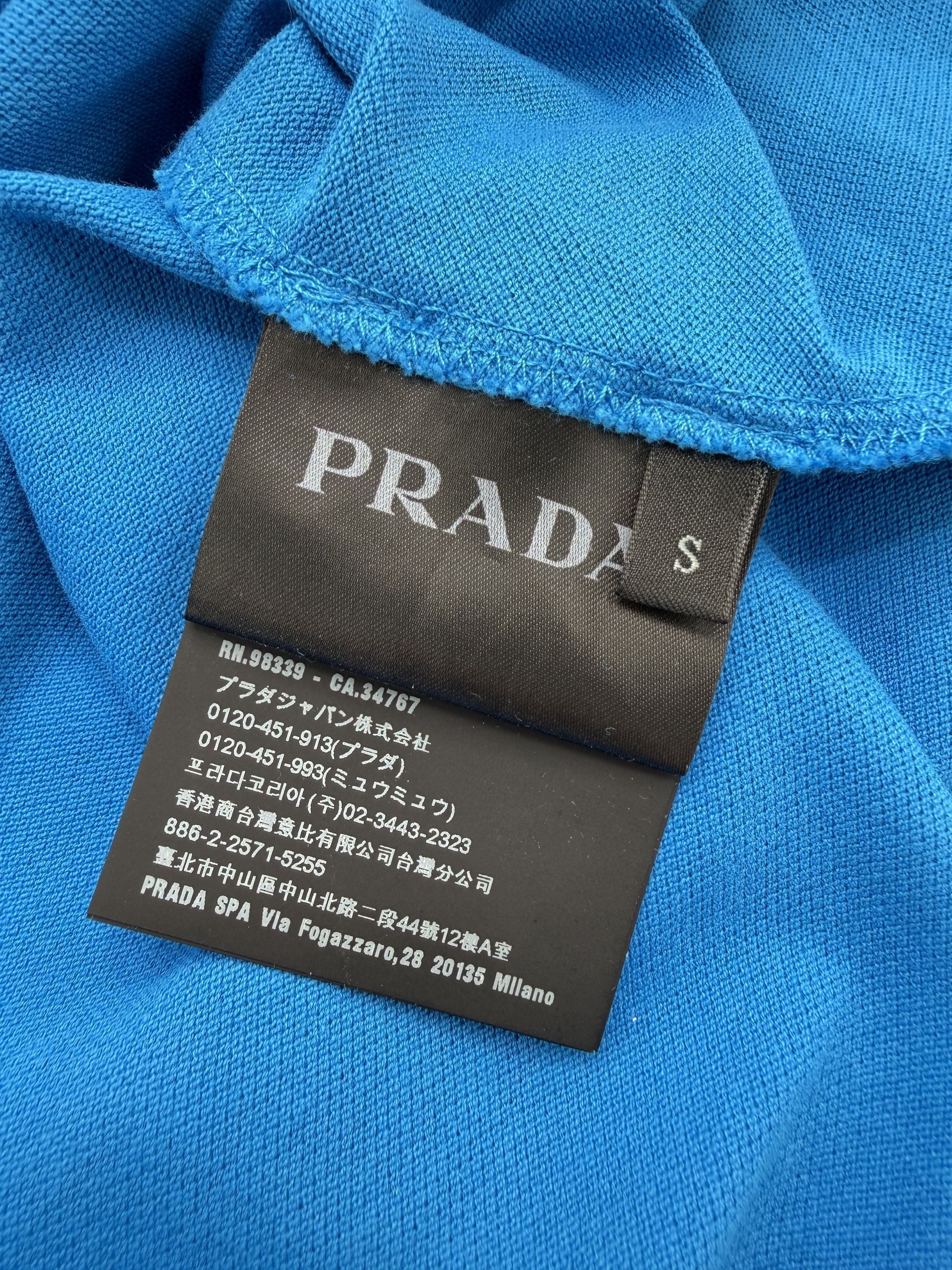 Prada Badge Polo - Blue Prada