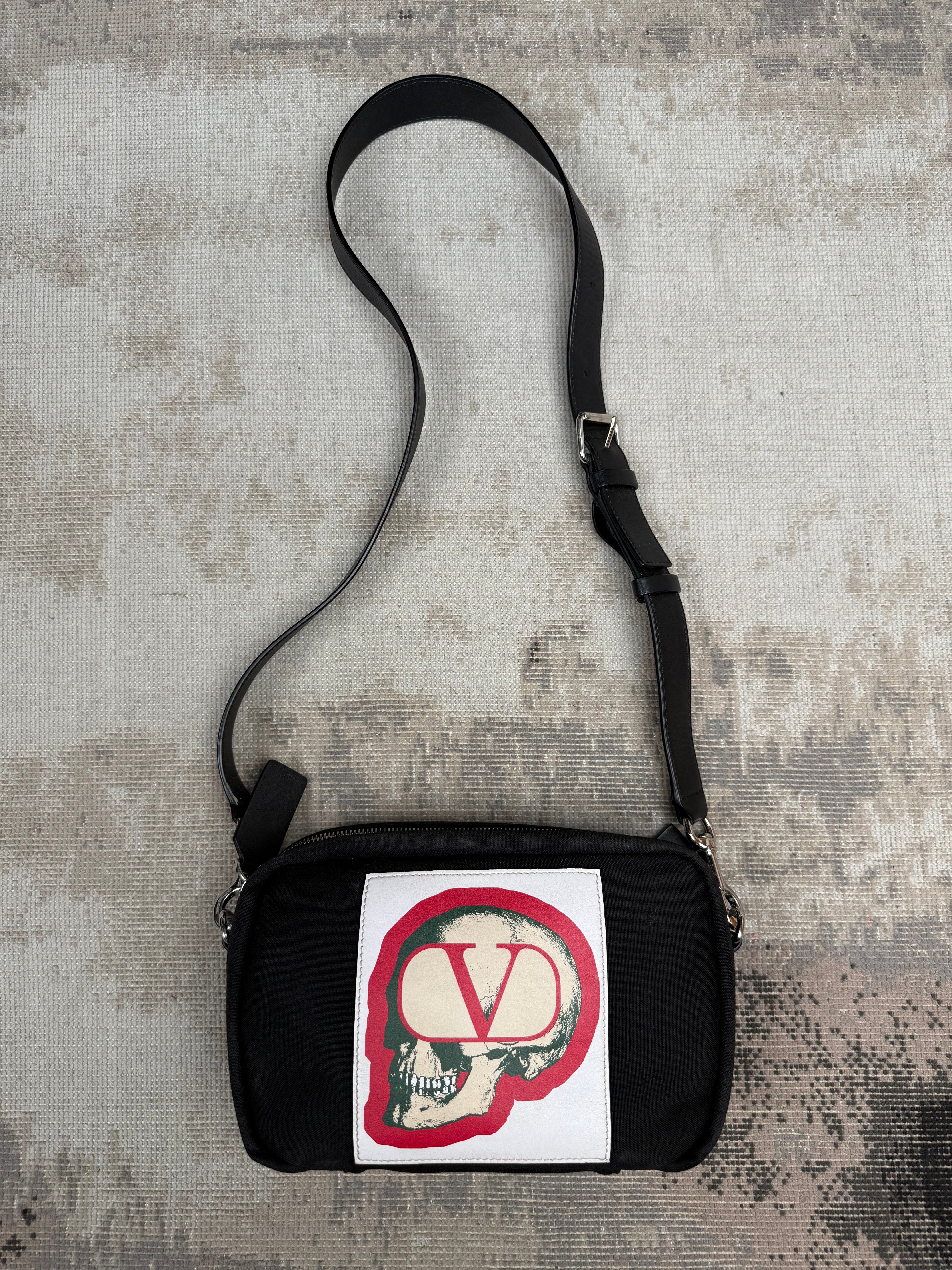 Valentino x Undercover Skull Shoulder/Waist Bag - Black Valentino