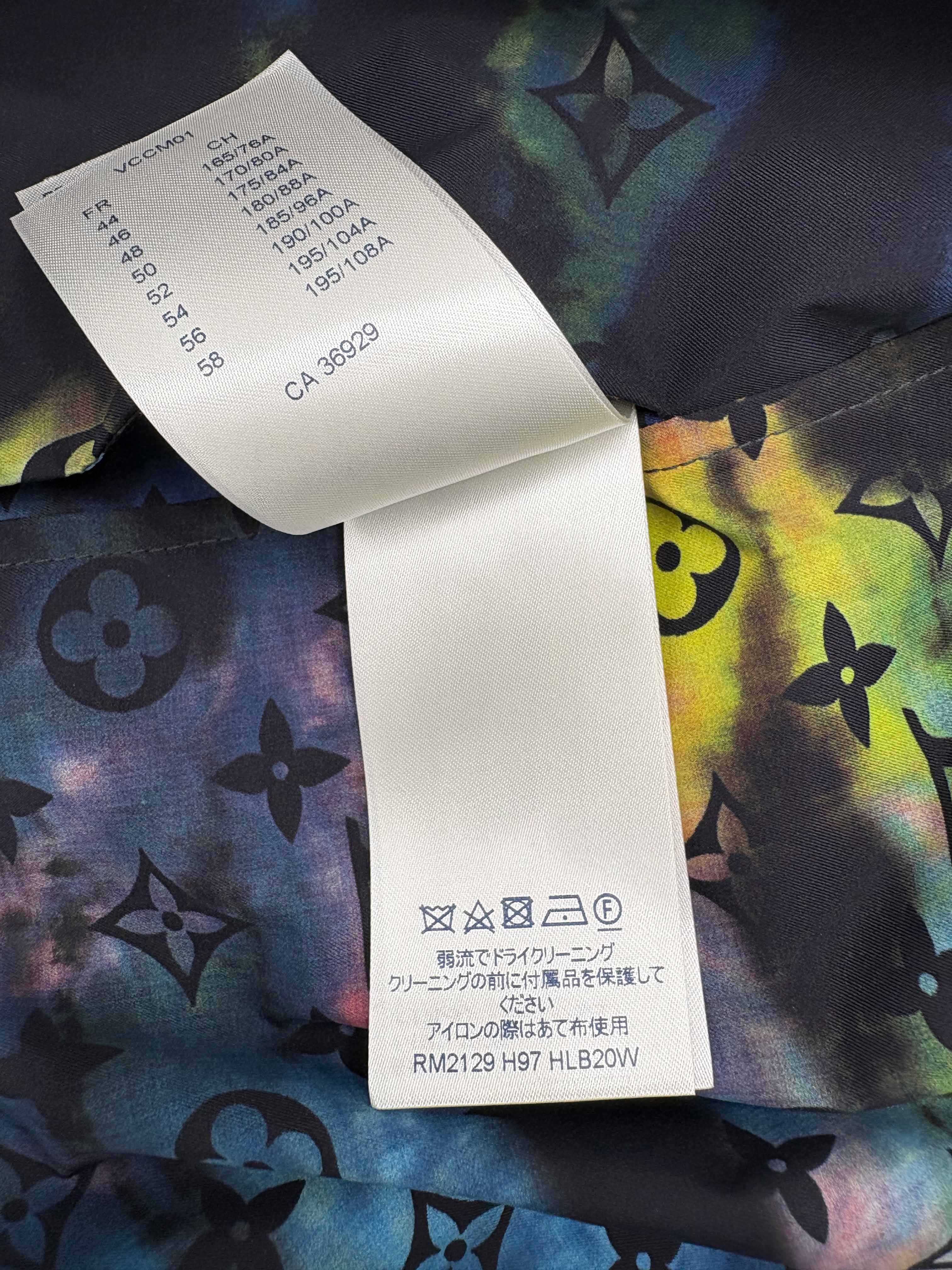 Louis Vuitton Tie-Dye Camo Monogram Windbreaker - Multicolour