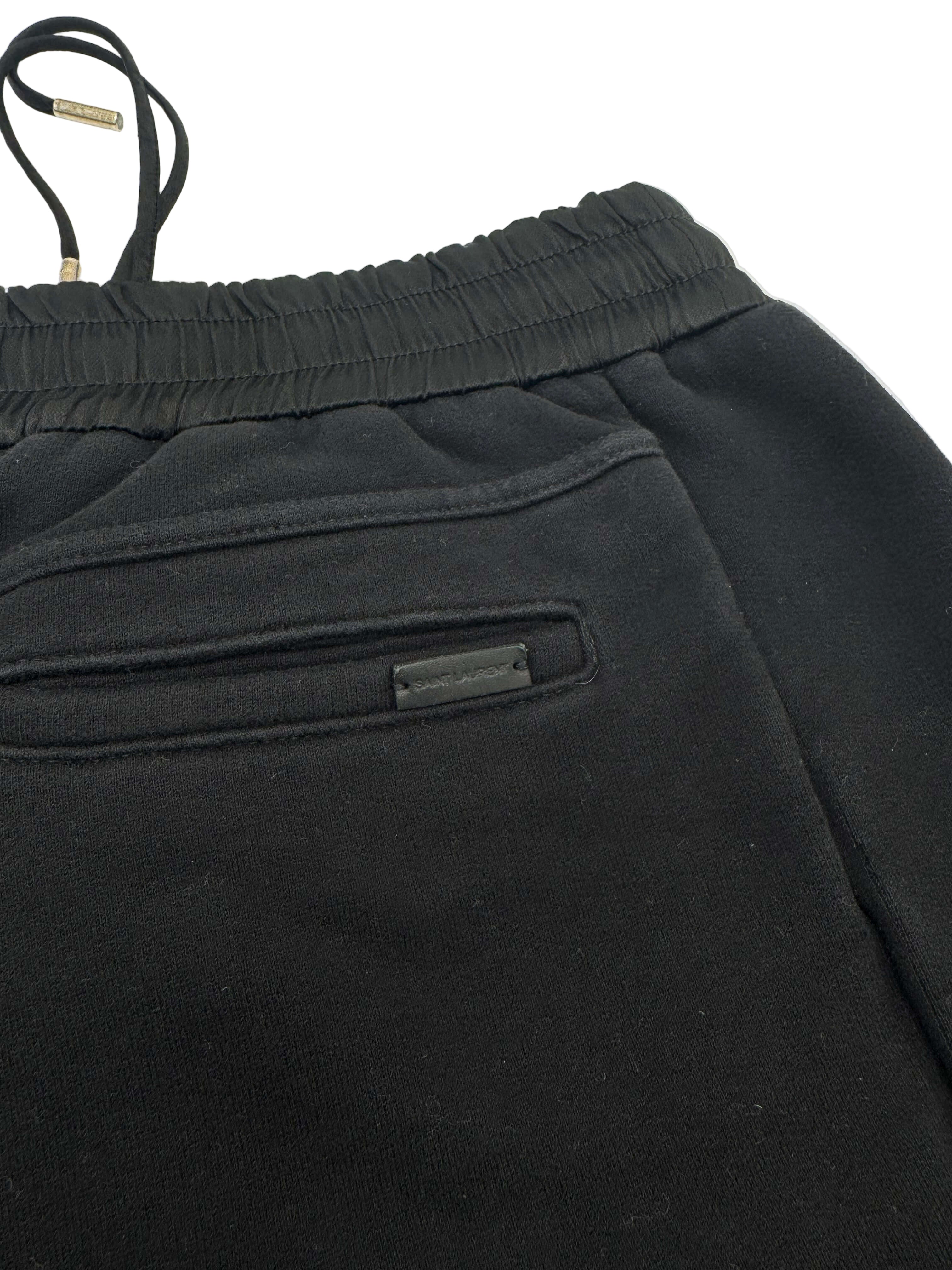 Saint Laurent Logo Embroidered Joggers - Black