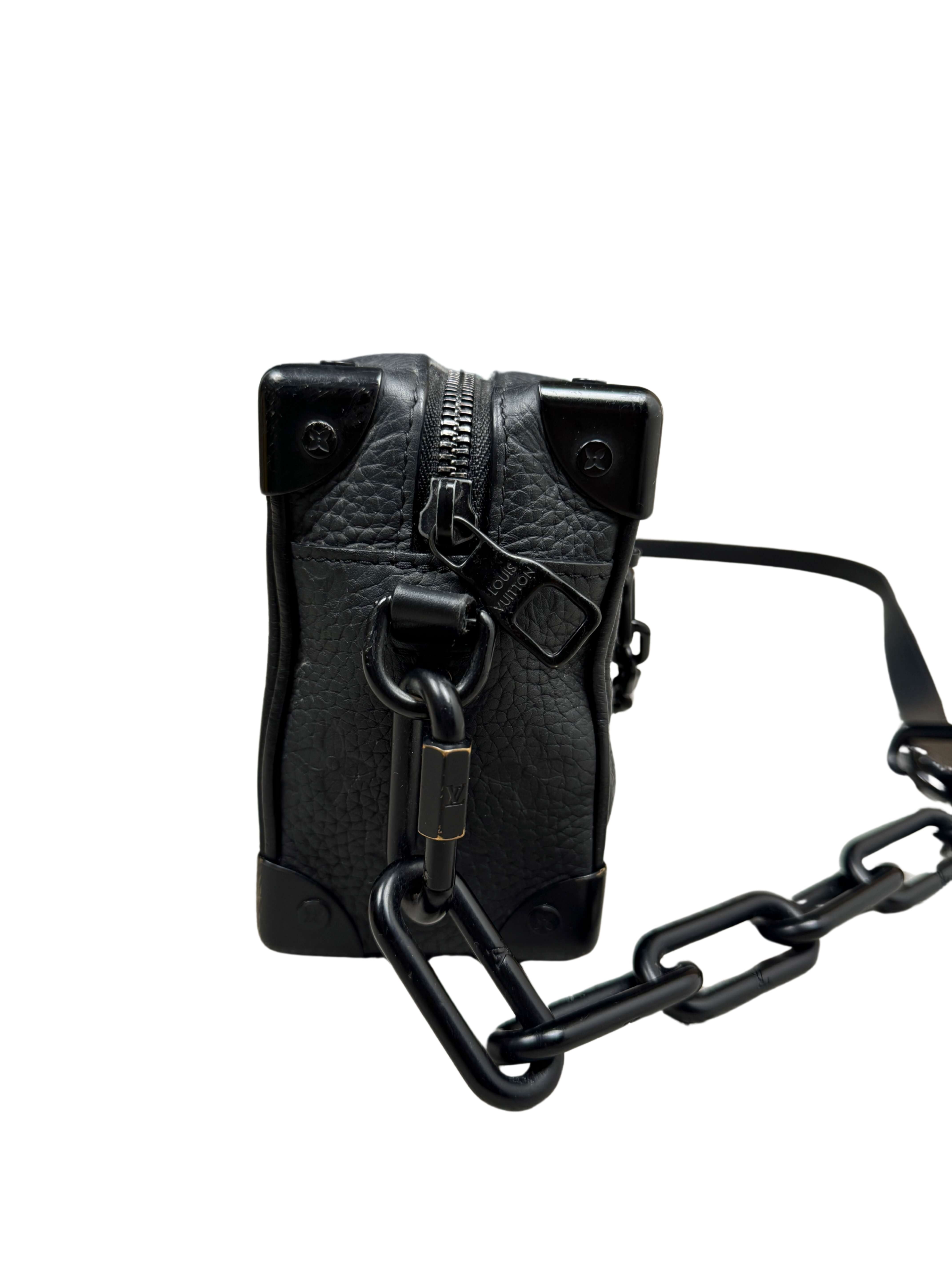 Louis Vuitton Mini Taurllion Monogram Soft Trunk - Black