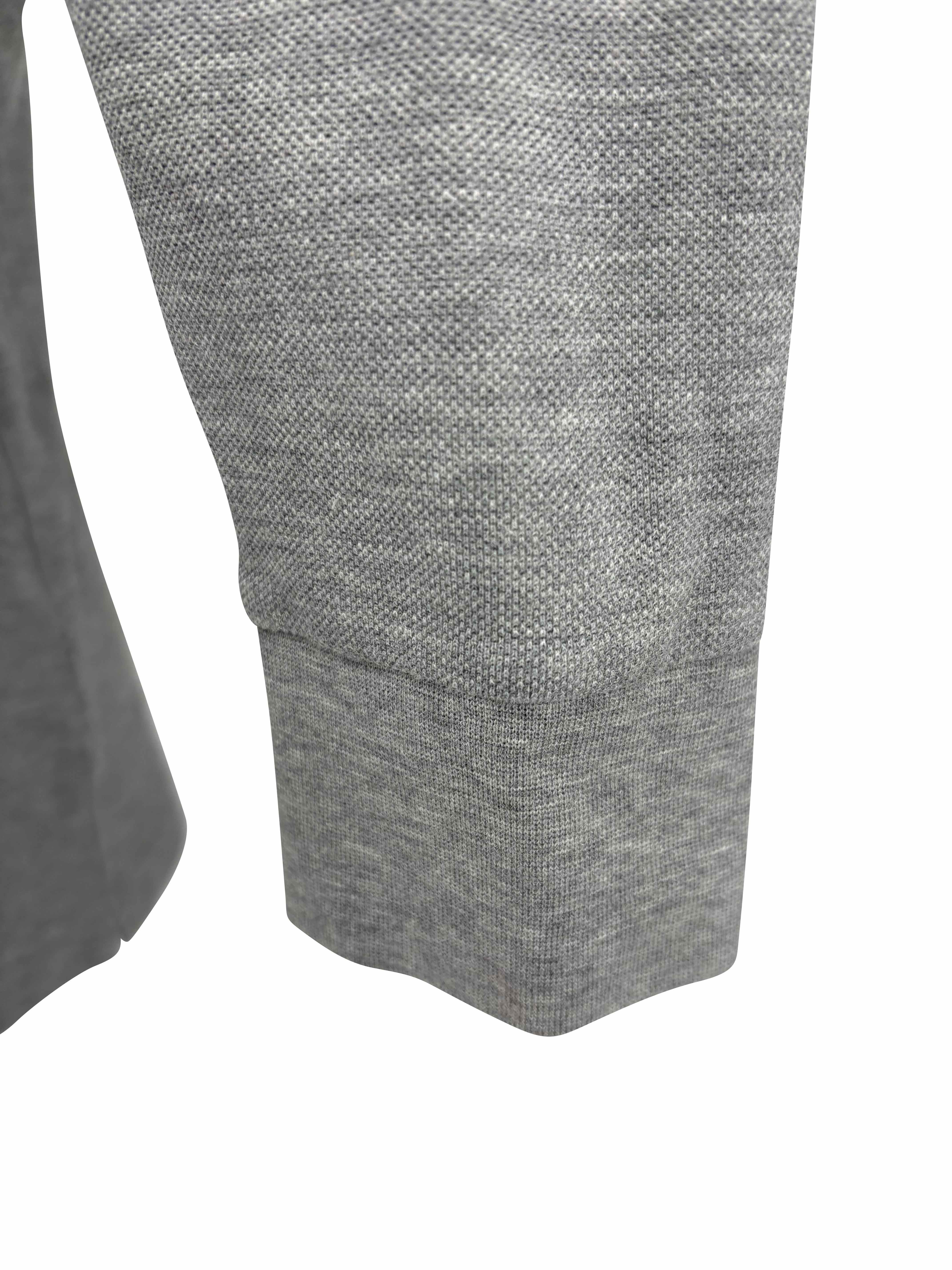 Dior Bee Long Sleeve Polo - Grey Dior