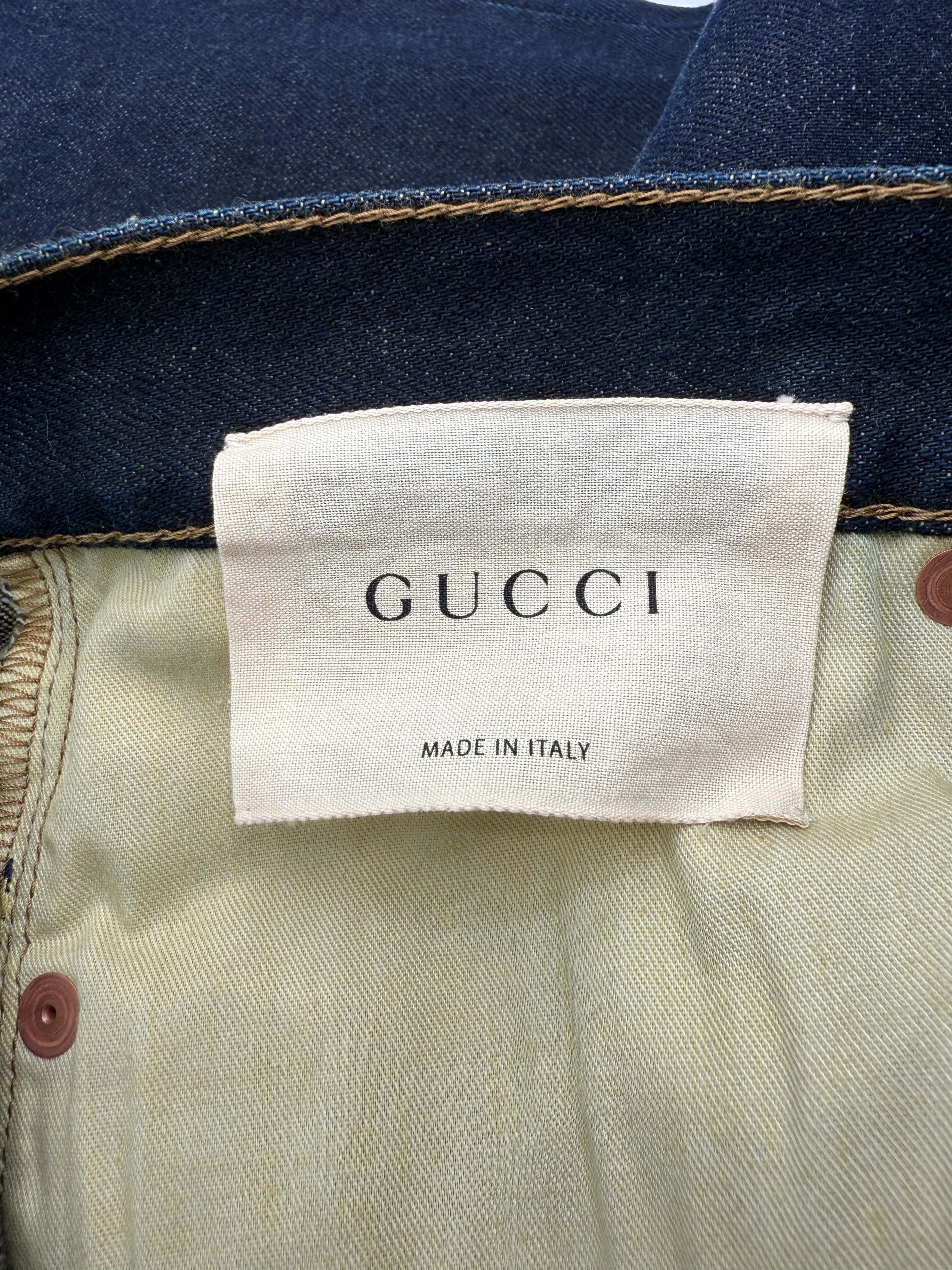Gucci Straight Fit Jeans - Dark Blue (Unused)