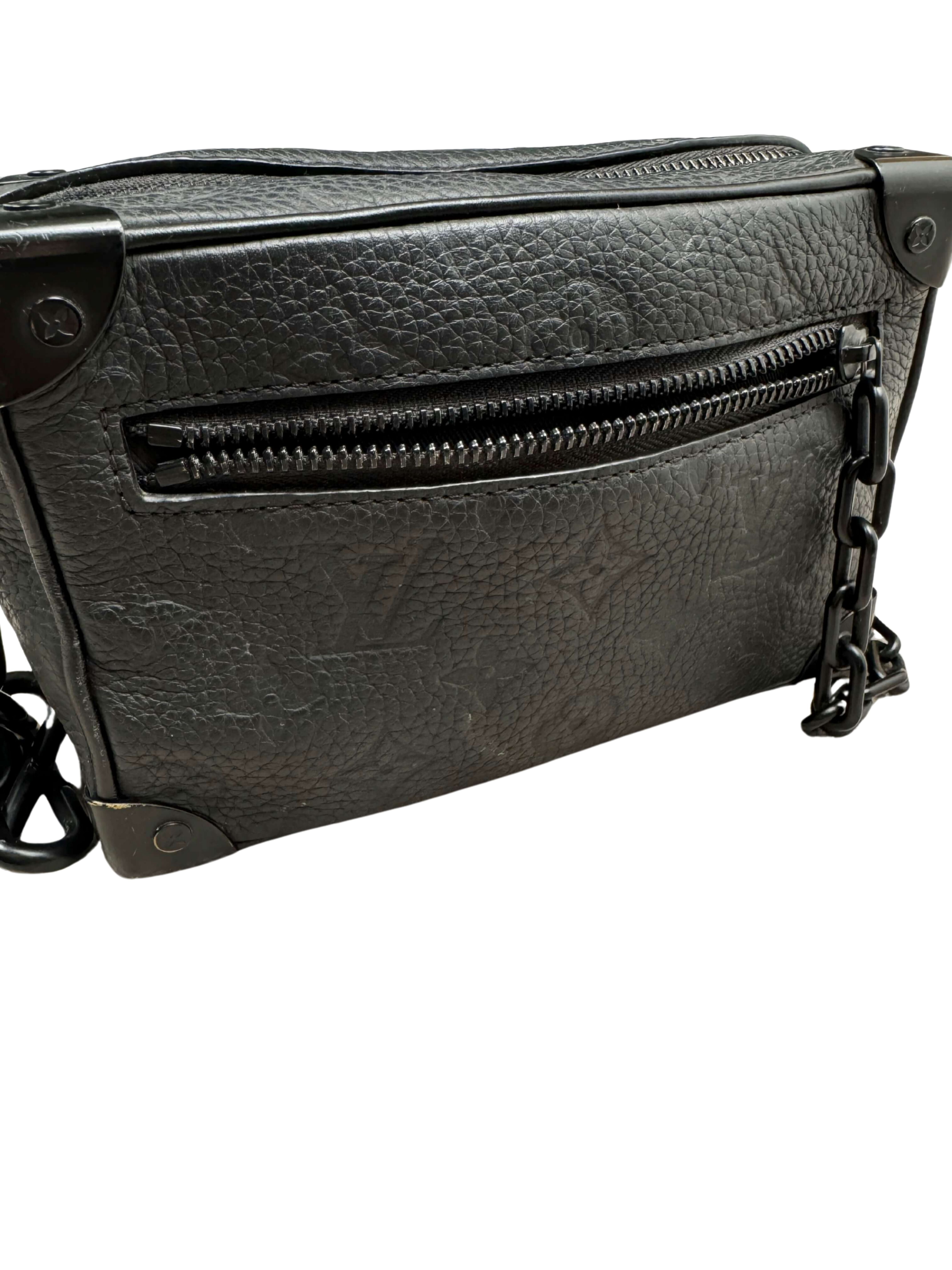 Louis Vuitton Mini Taurllion Monogram Soft Trunk - Black