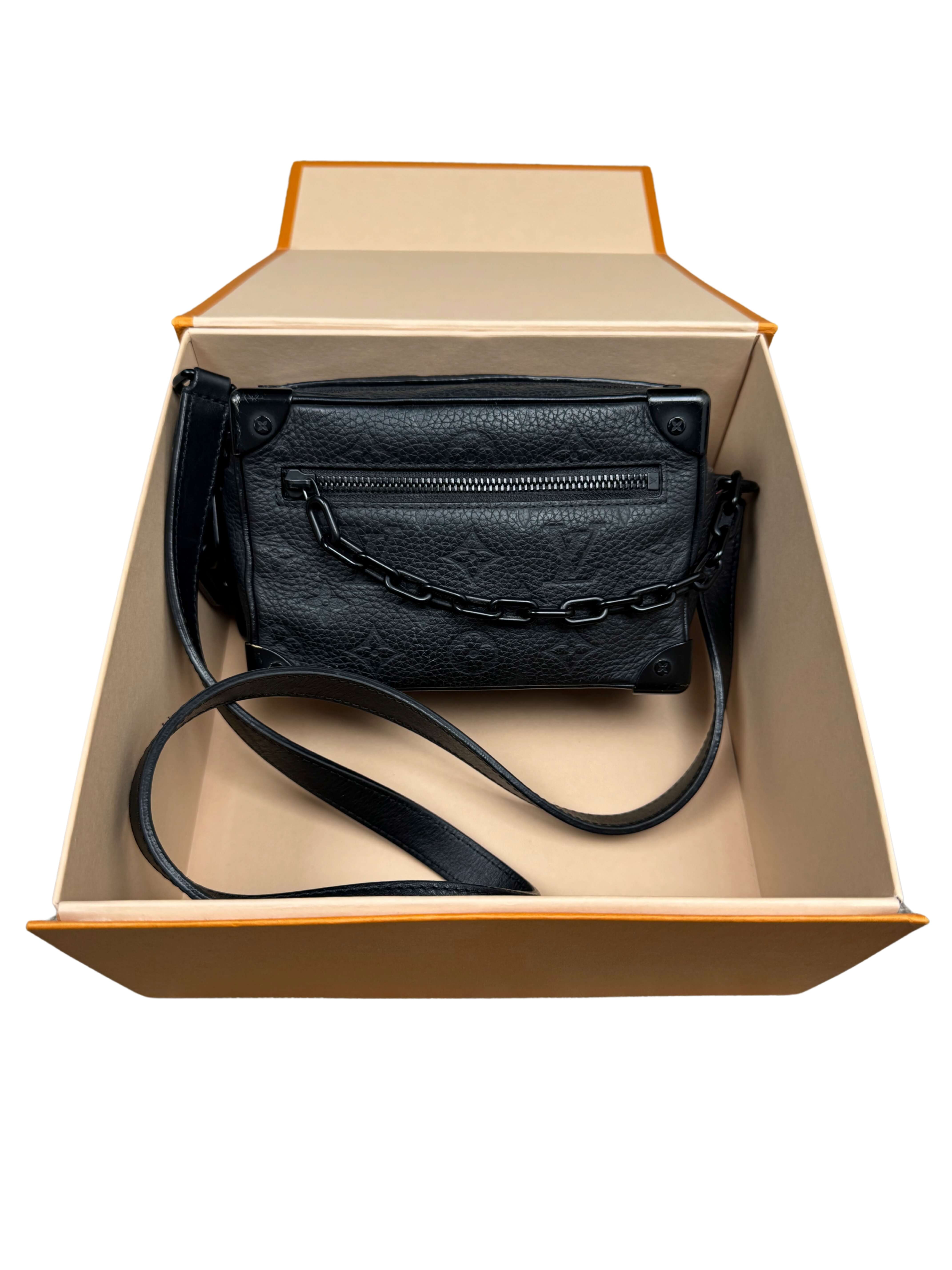 Louis Vuitton Mini Taurllion Monogram Soft Trunk - Black Louis Vuitton