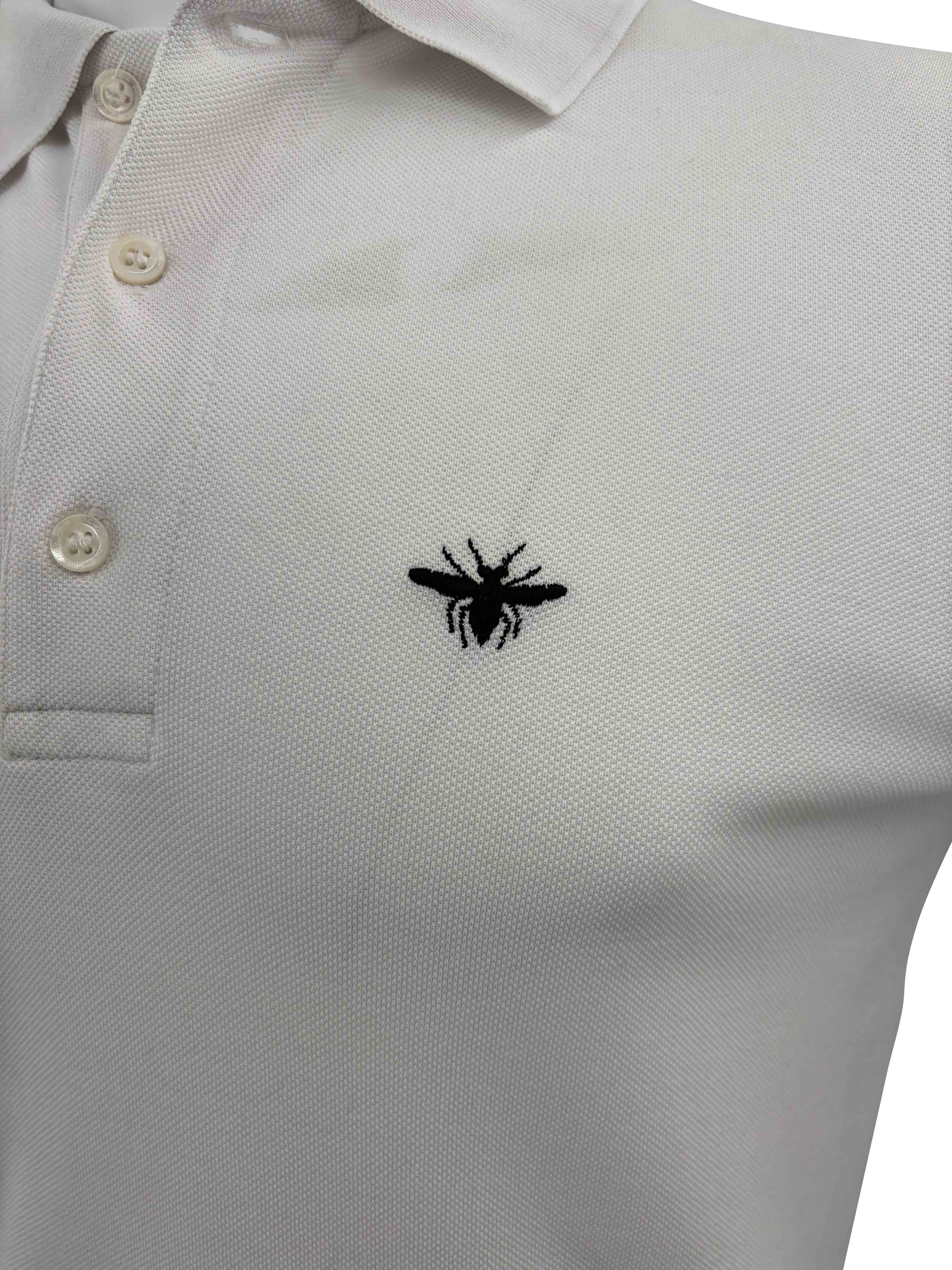Dior Bee Long Sleeve Polo - White Dior