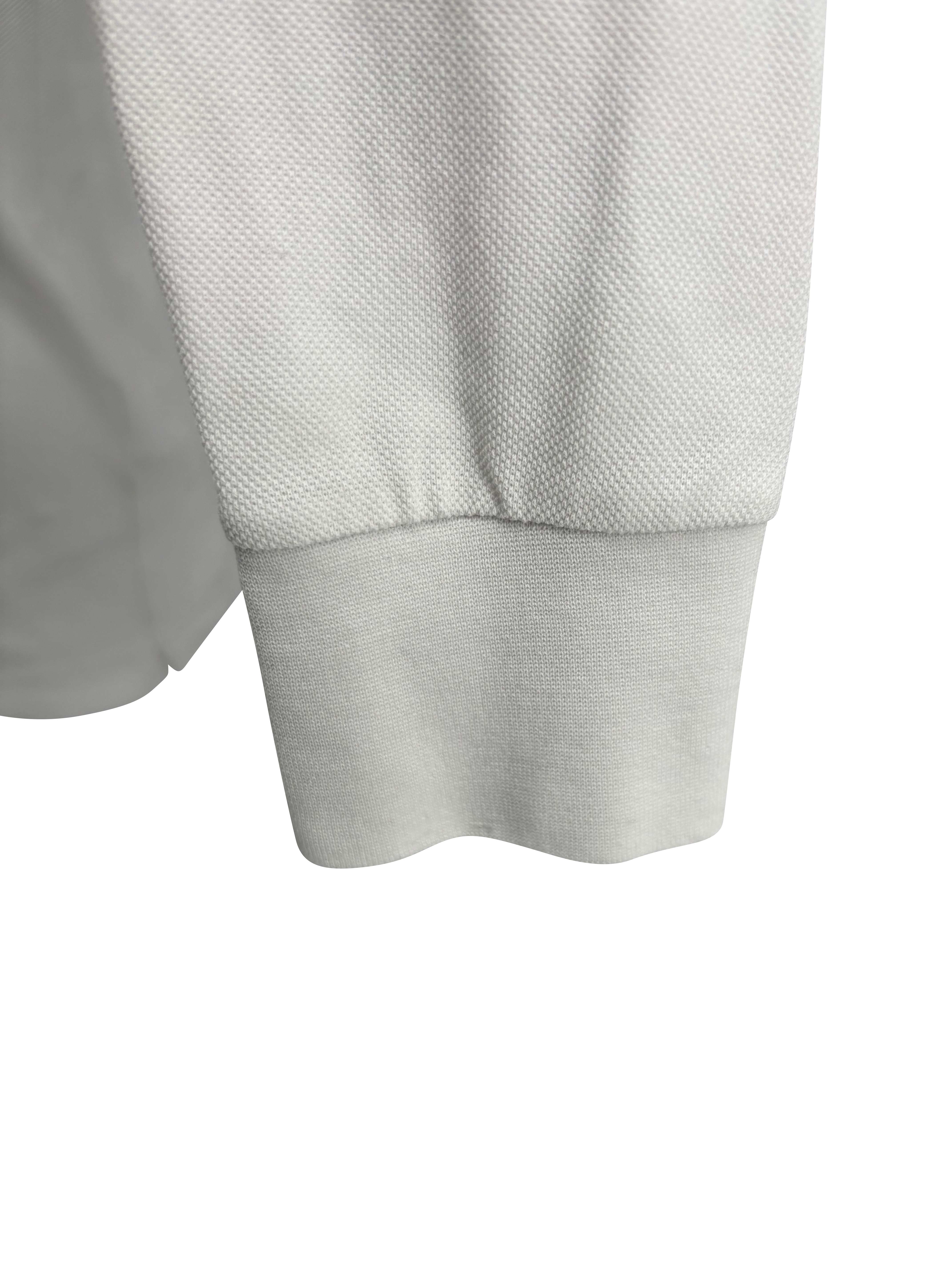 Dior Bee Long Sleeve Polo - White Dior