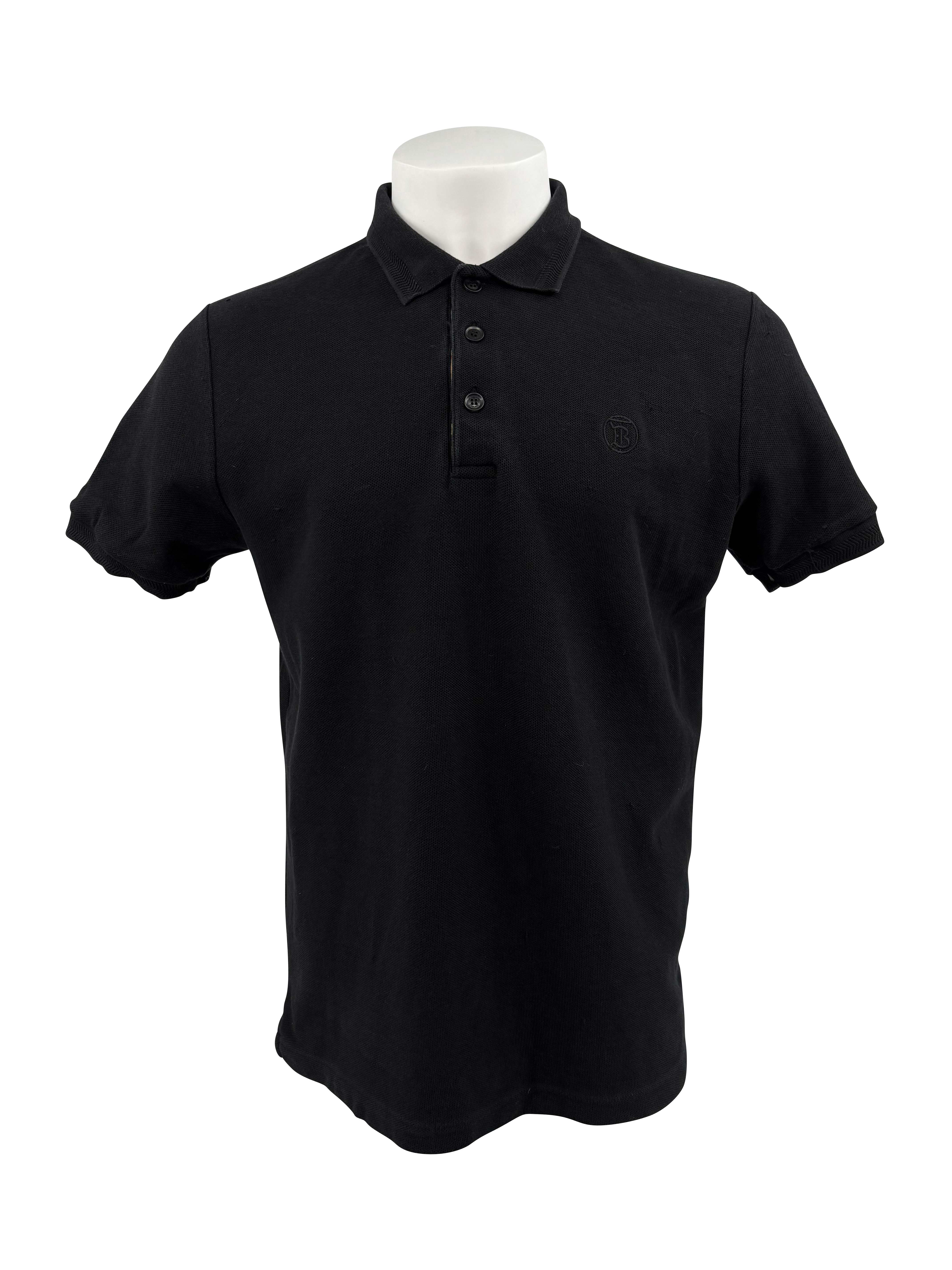 Burberry Hertford Check Polo - Black Burberry