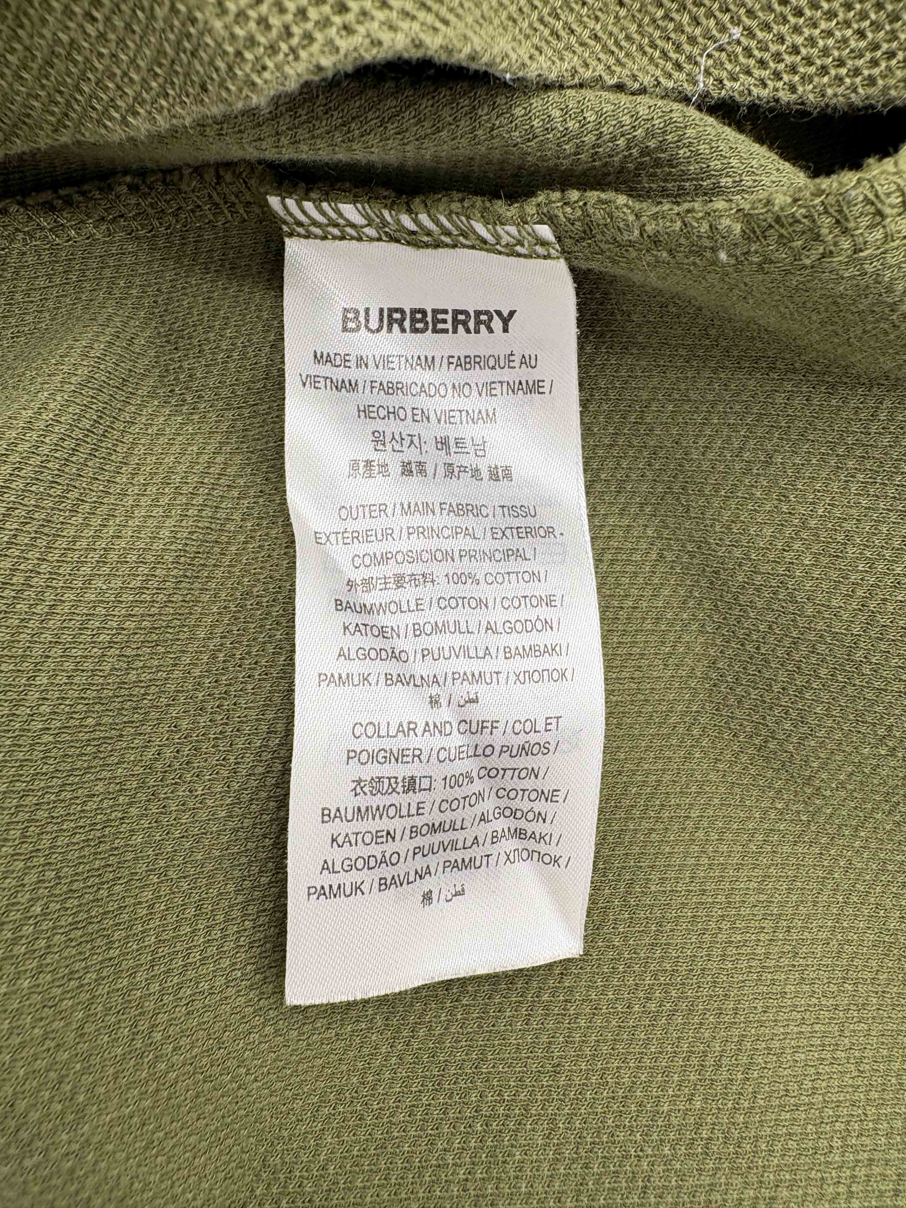 Burberry Hertford Check Polo - Khaki Burberry