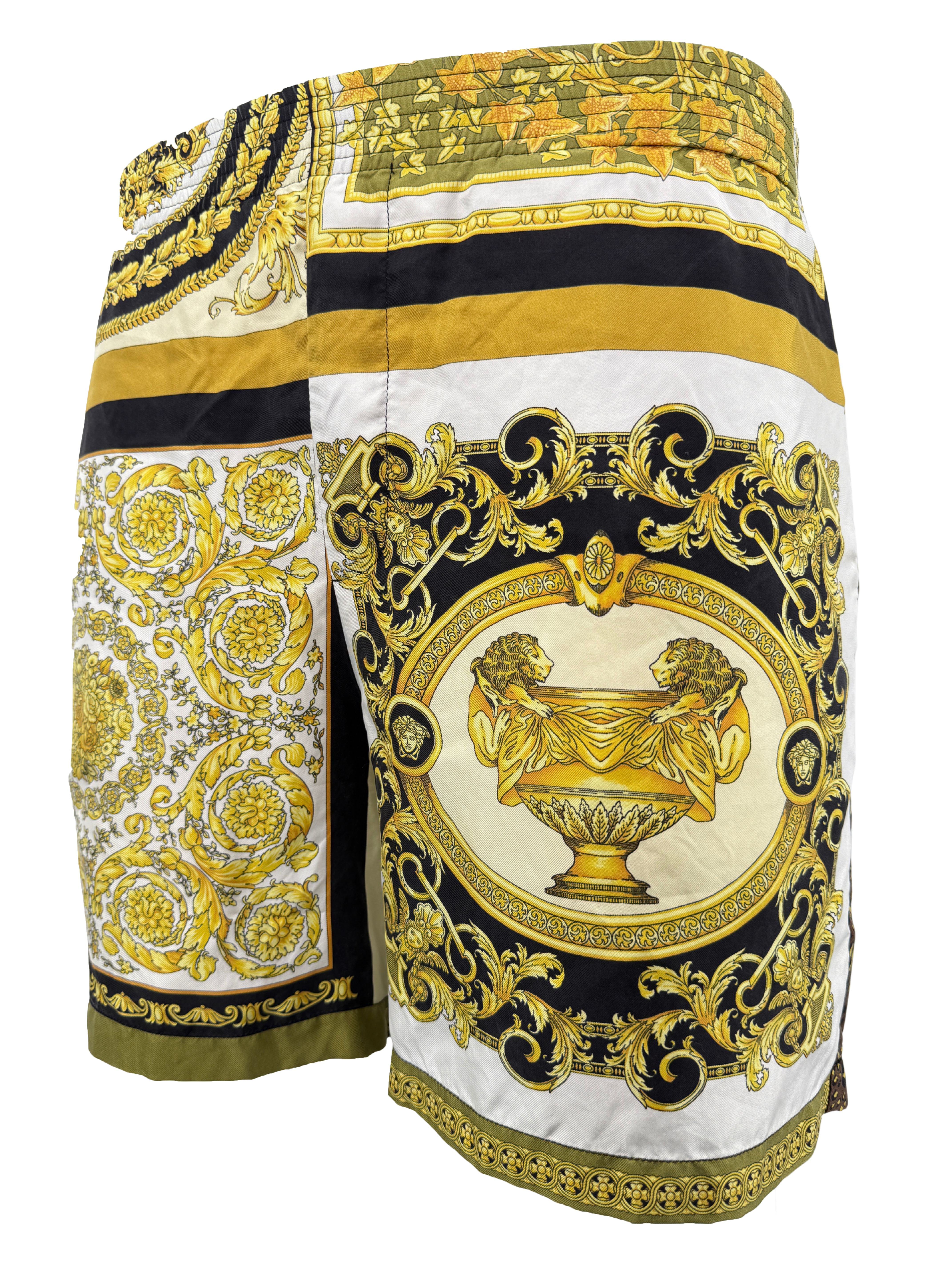 Versace Barocco Silk Shorts Versace