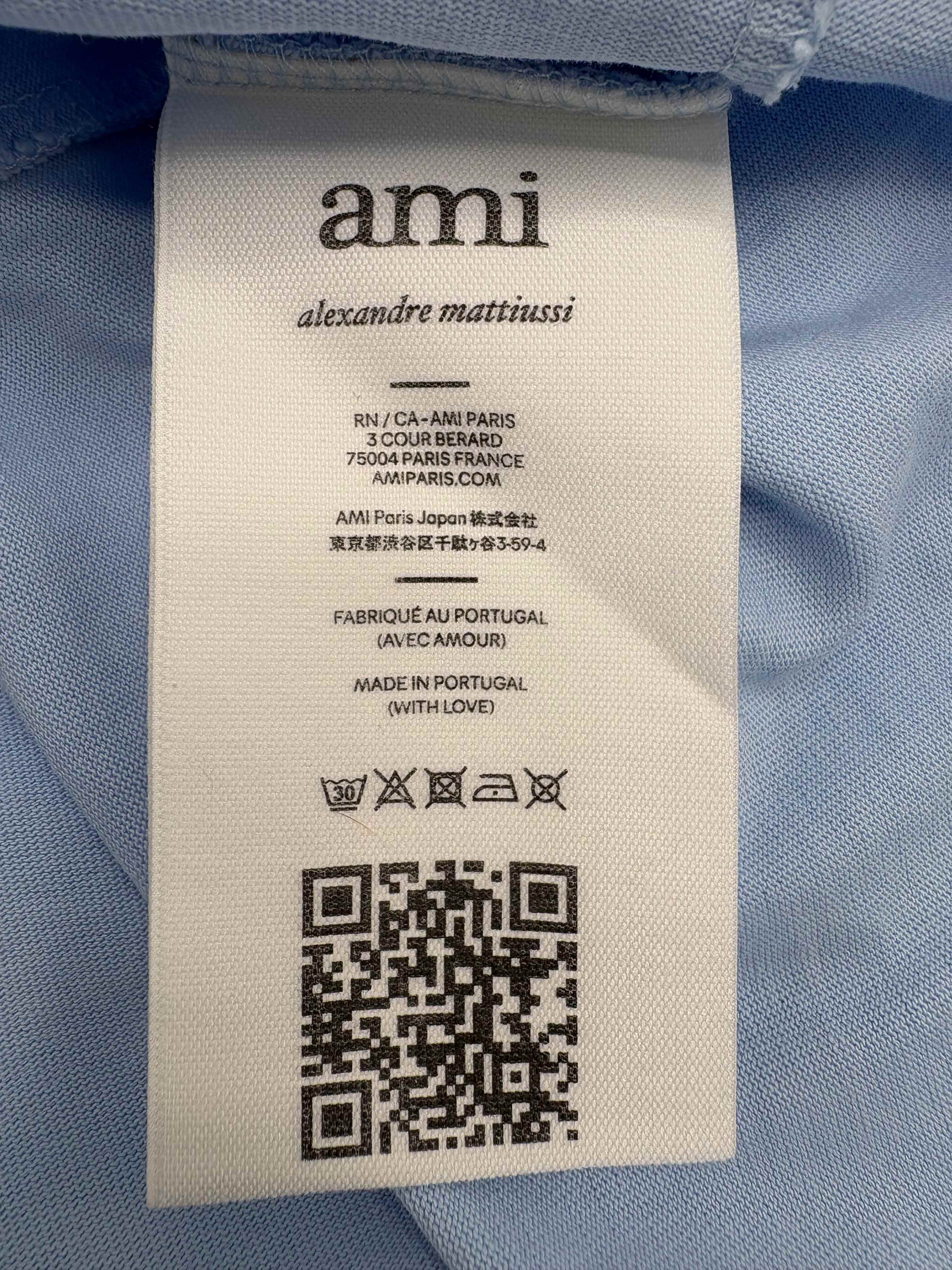 AMI PARIS De Coeur T-shirt - Baby Blue (Unused) AMI PARIS