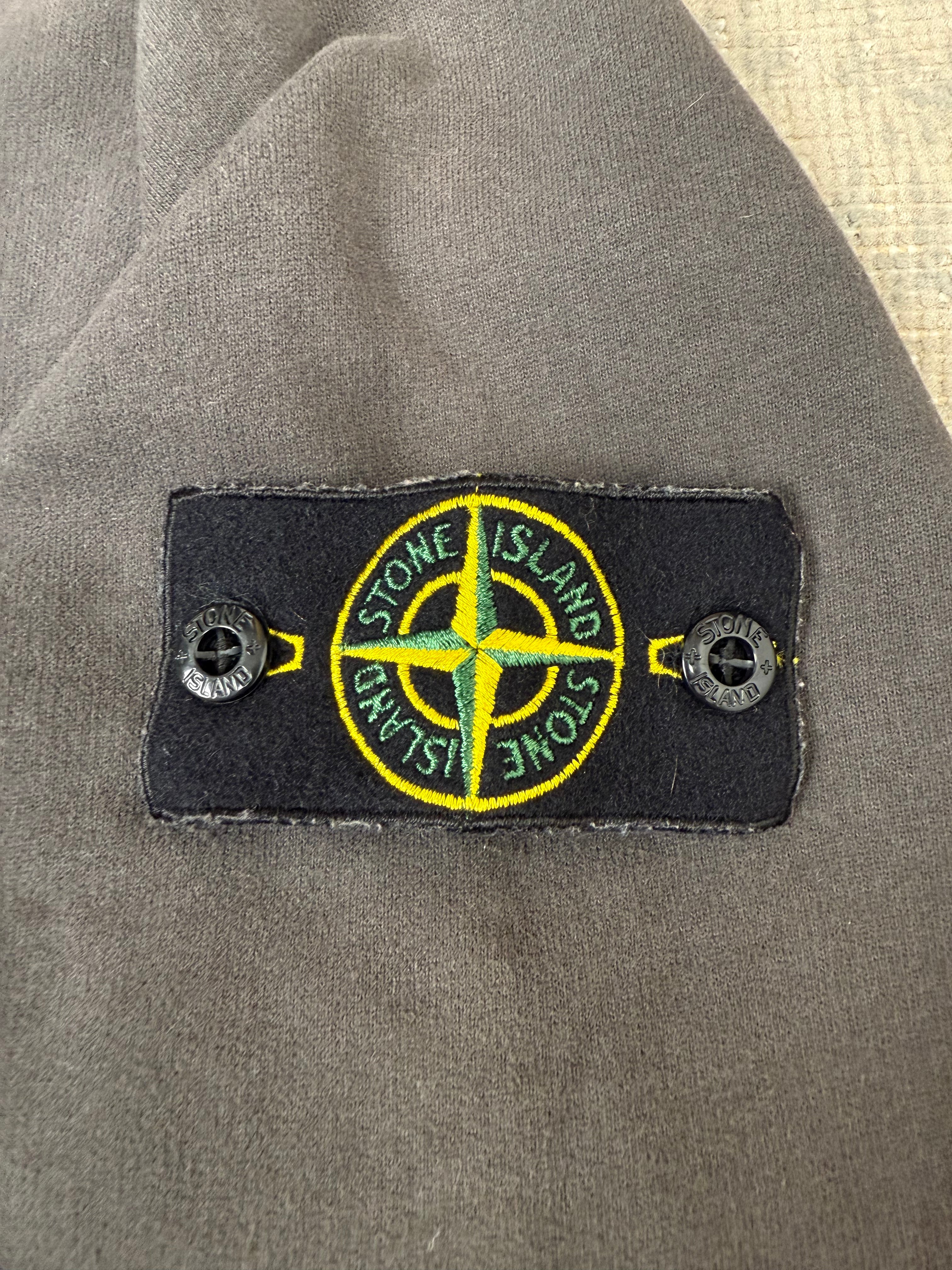Stone Island Badge Sweatshirt - Grey Stone Island