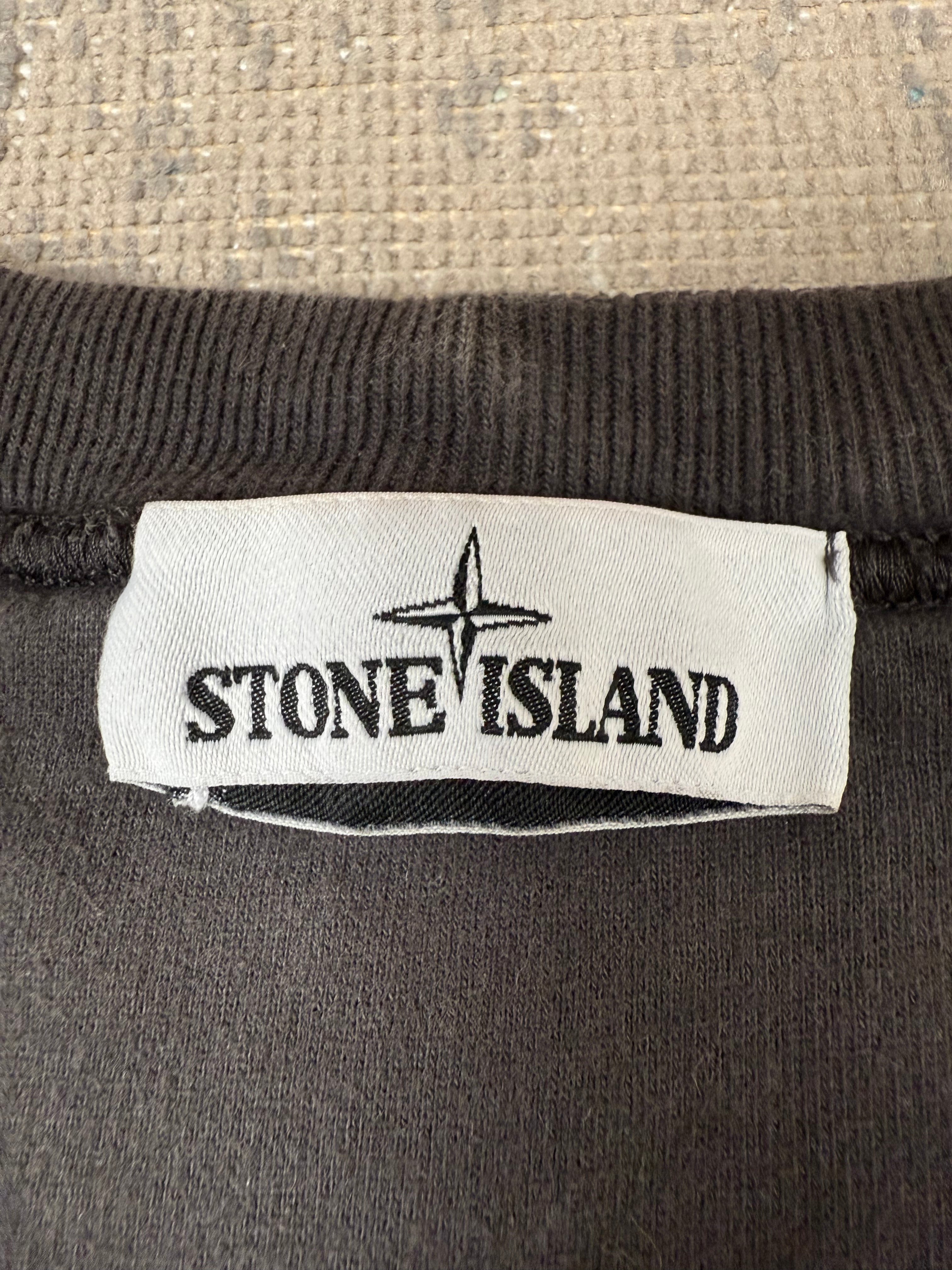 Stone Island Badge Sweatshirt - Grey Stone Island