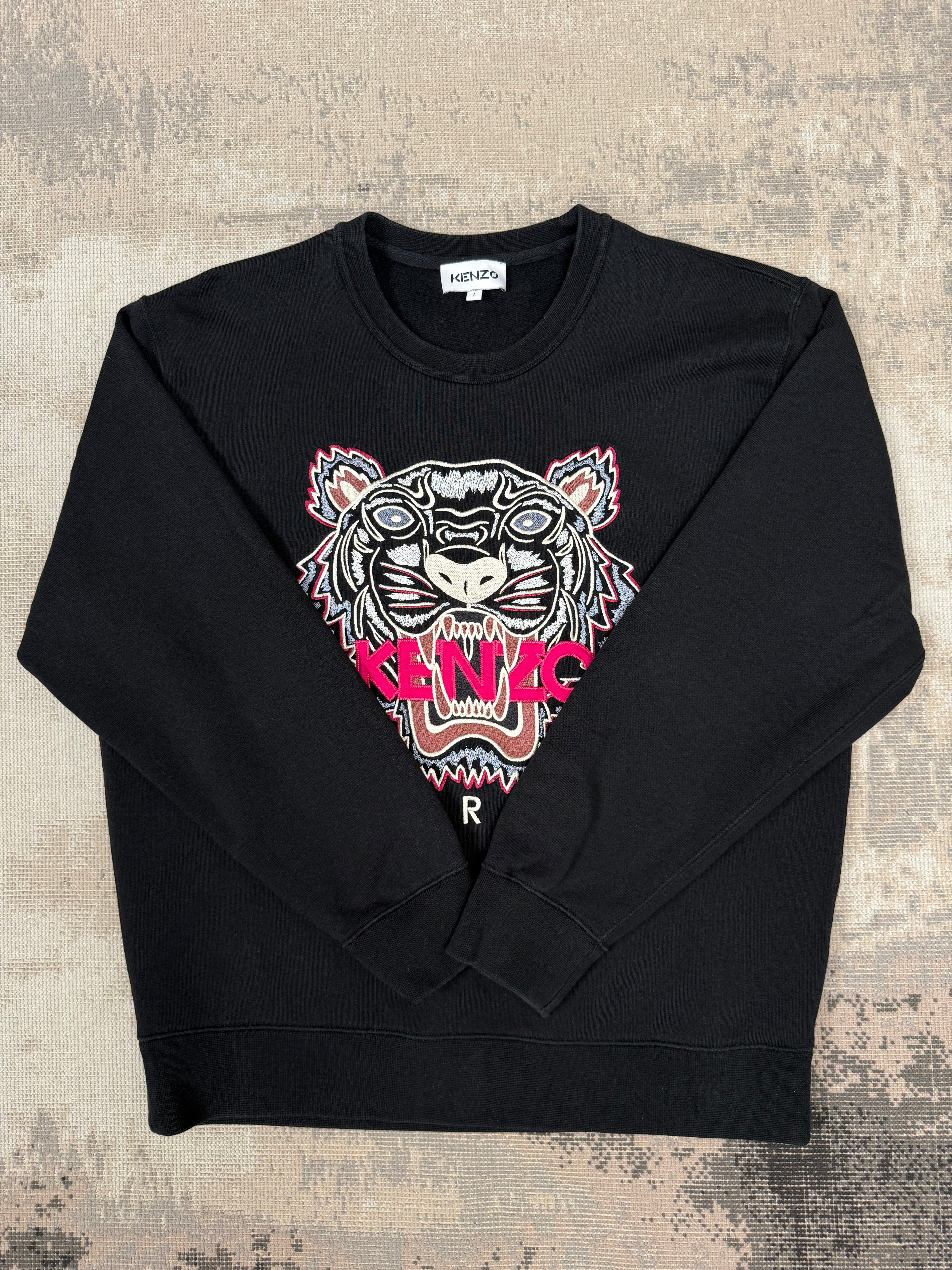 Kenzo Embroidered Tiger Sweatshirt - Black Kenzo