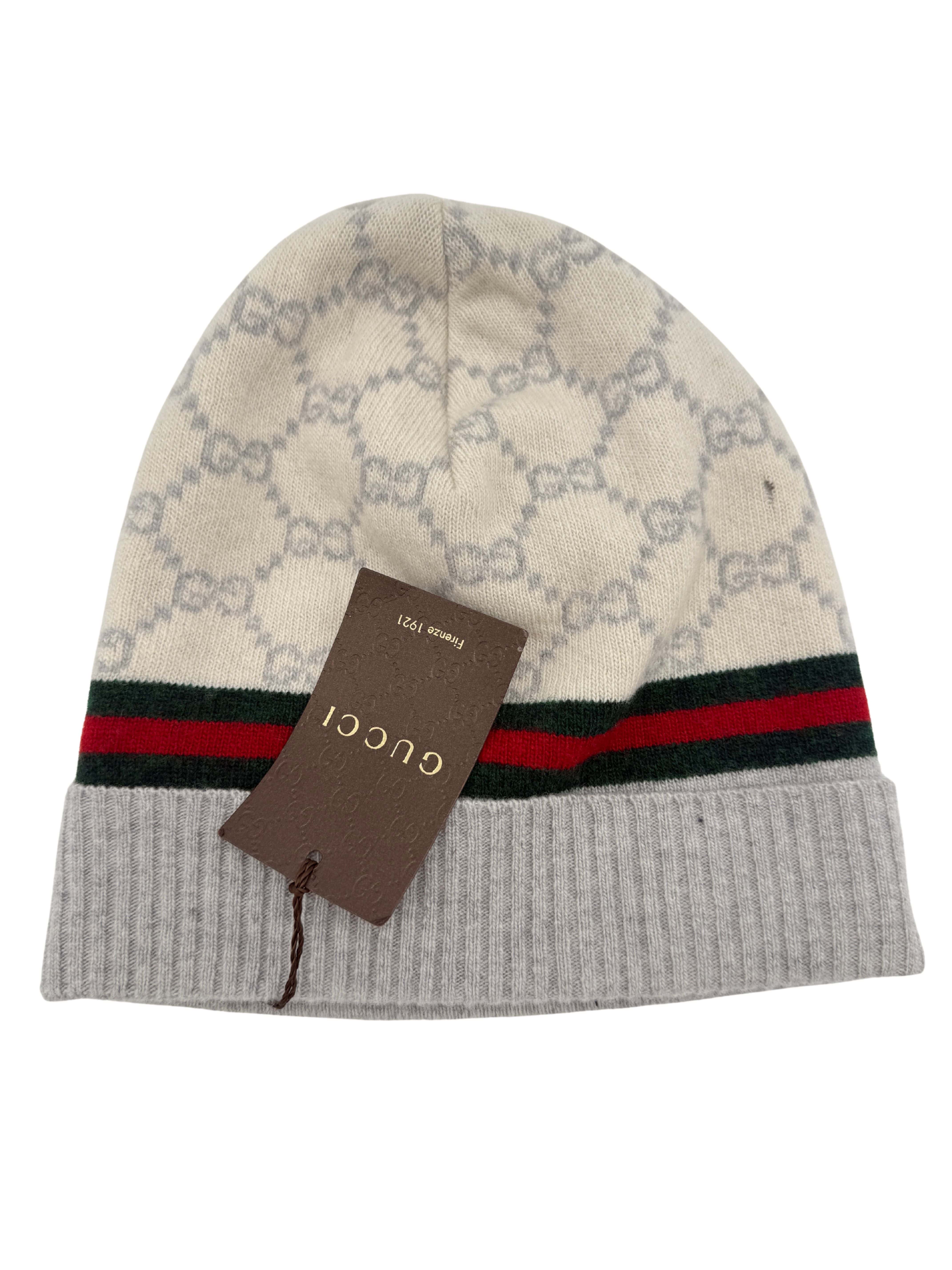 Gucci GG Cashmere Beanie - White Gucci