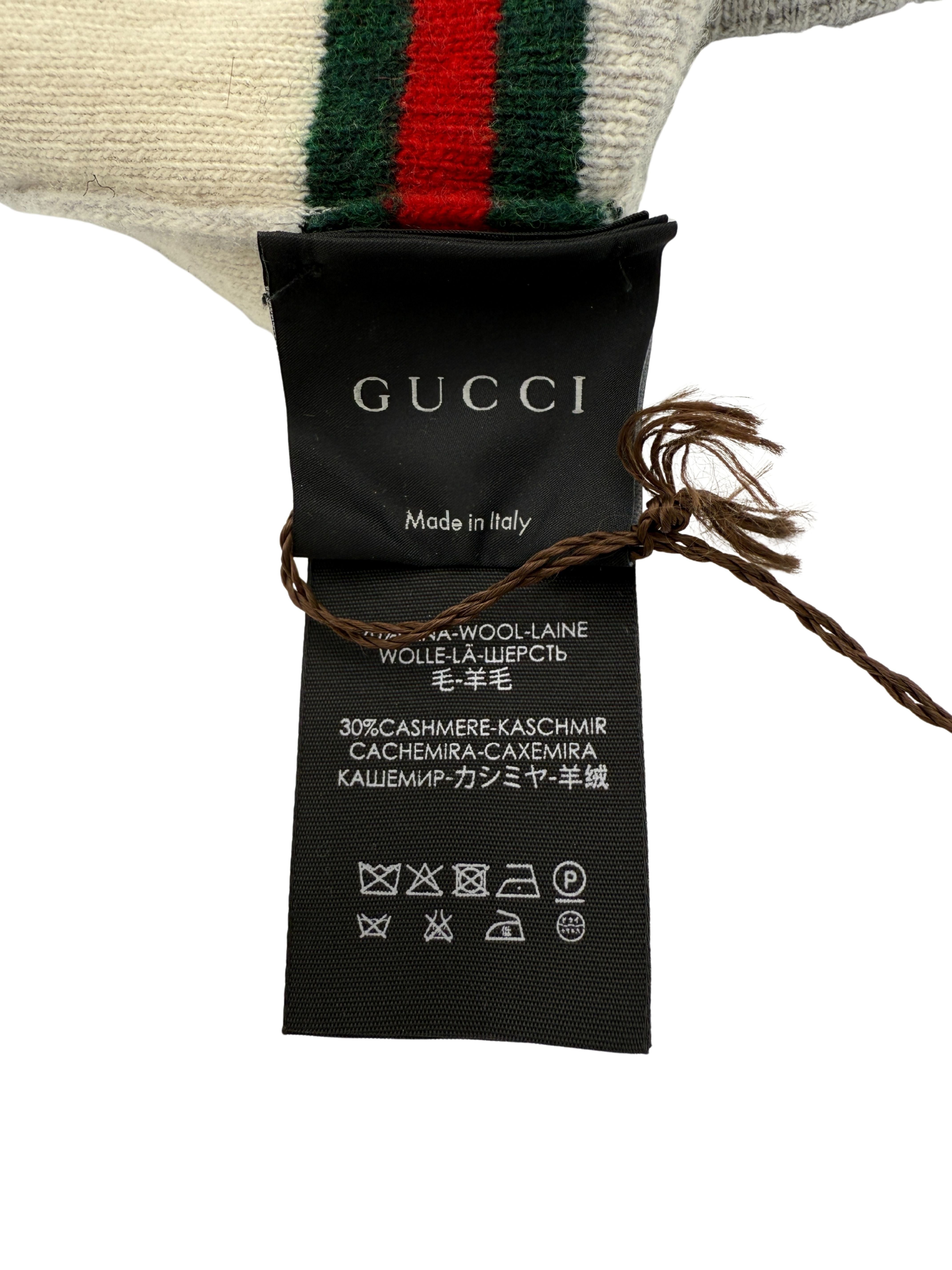 Gucci GG Cashmere Beanie - White Gucci