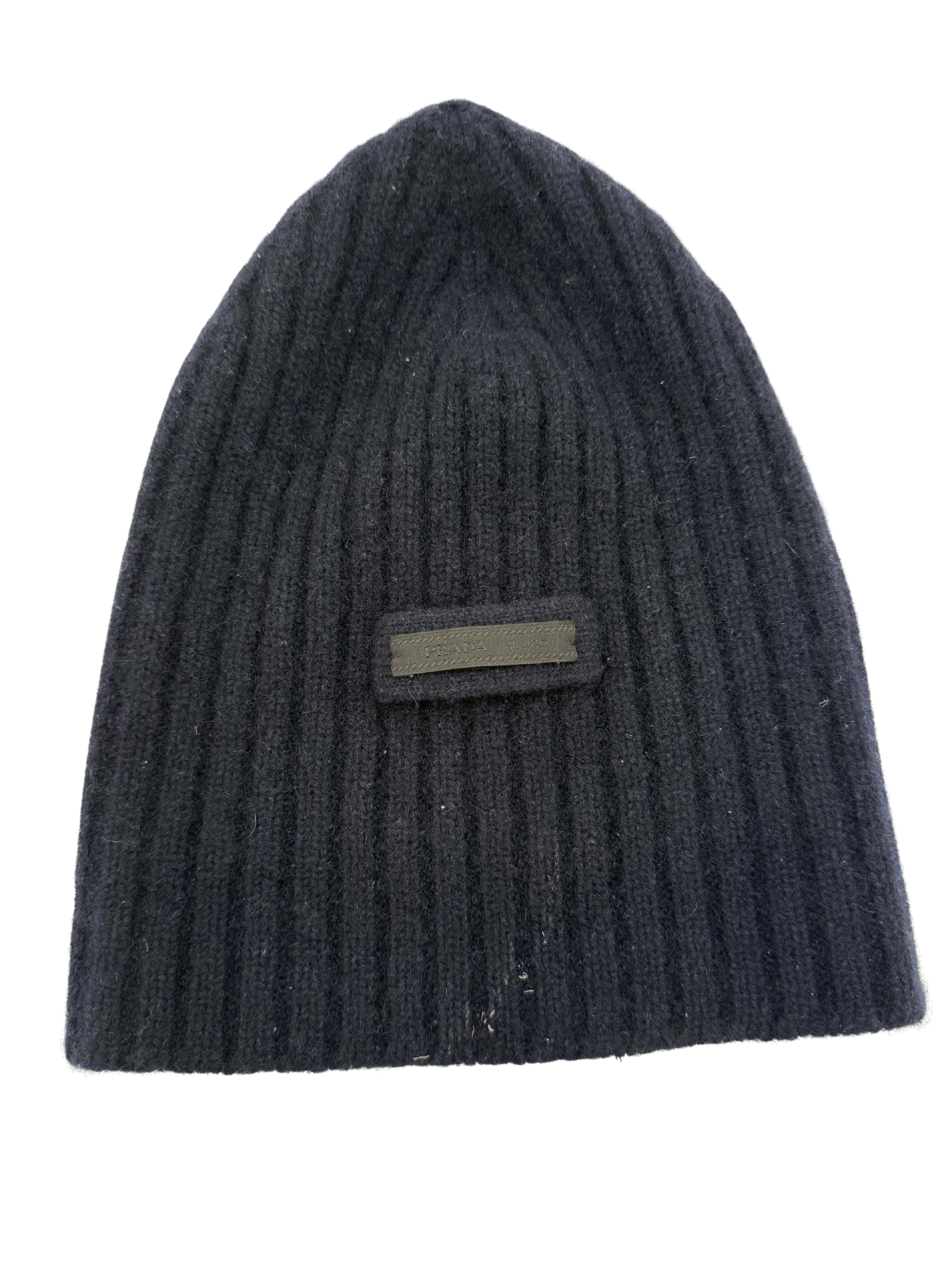 Prada Cashmere Beanie - Navy Prada