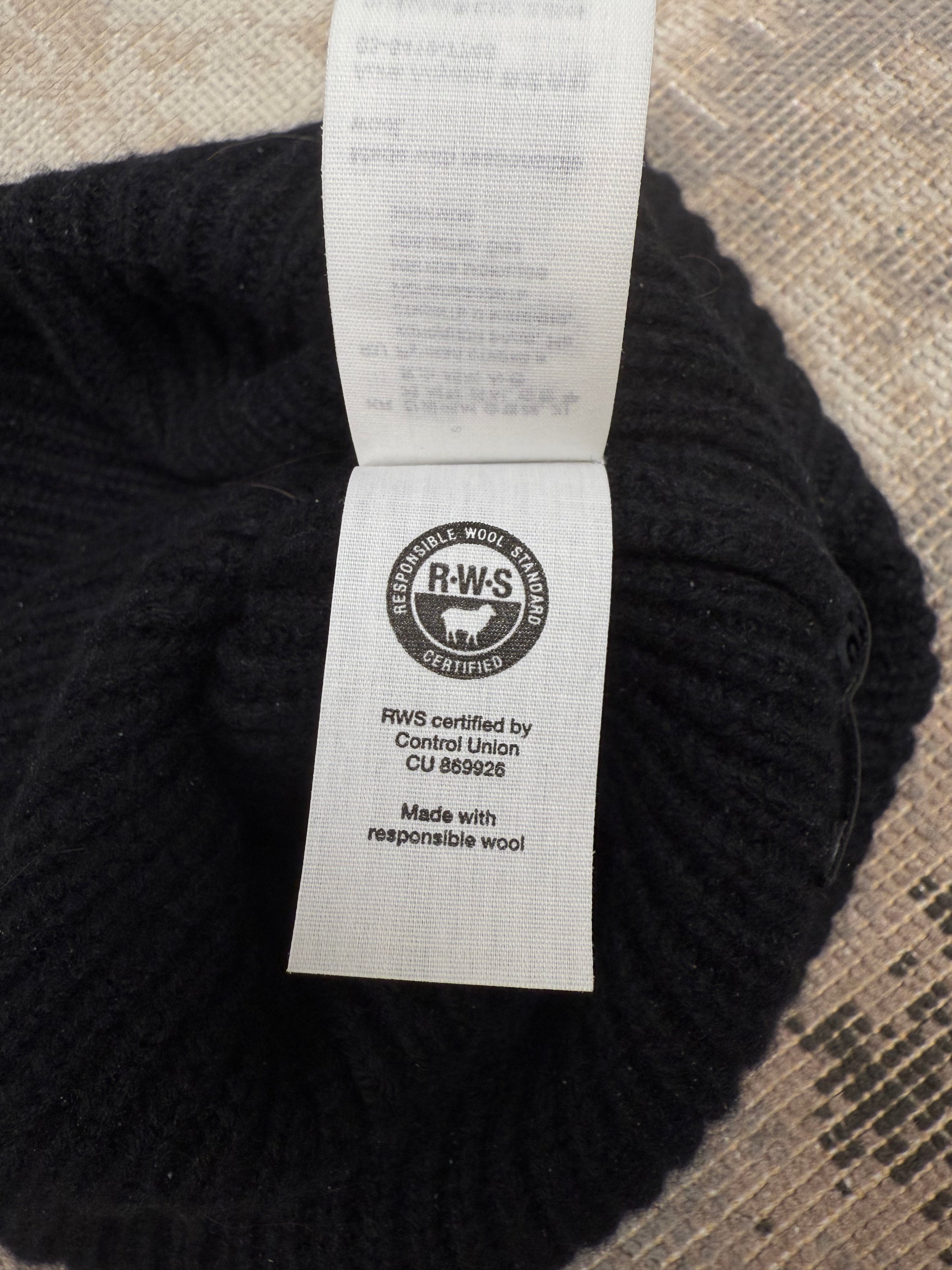 Acne Studios Pansy Face Beanie - Black Acne Studios