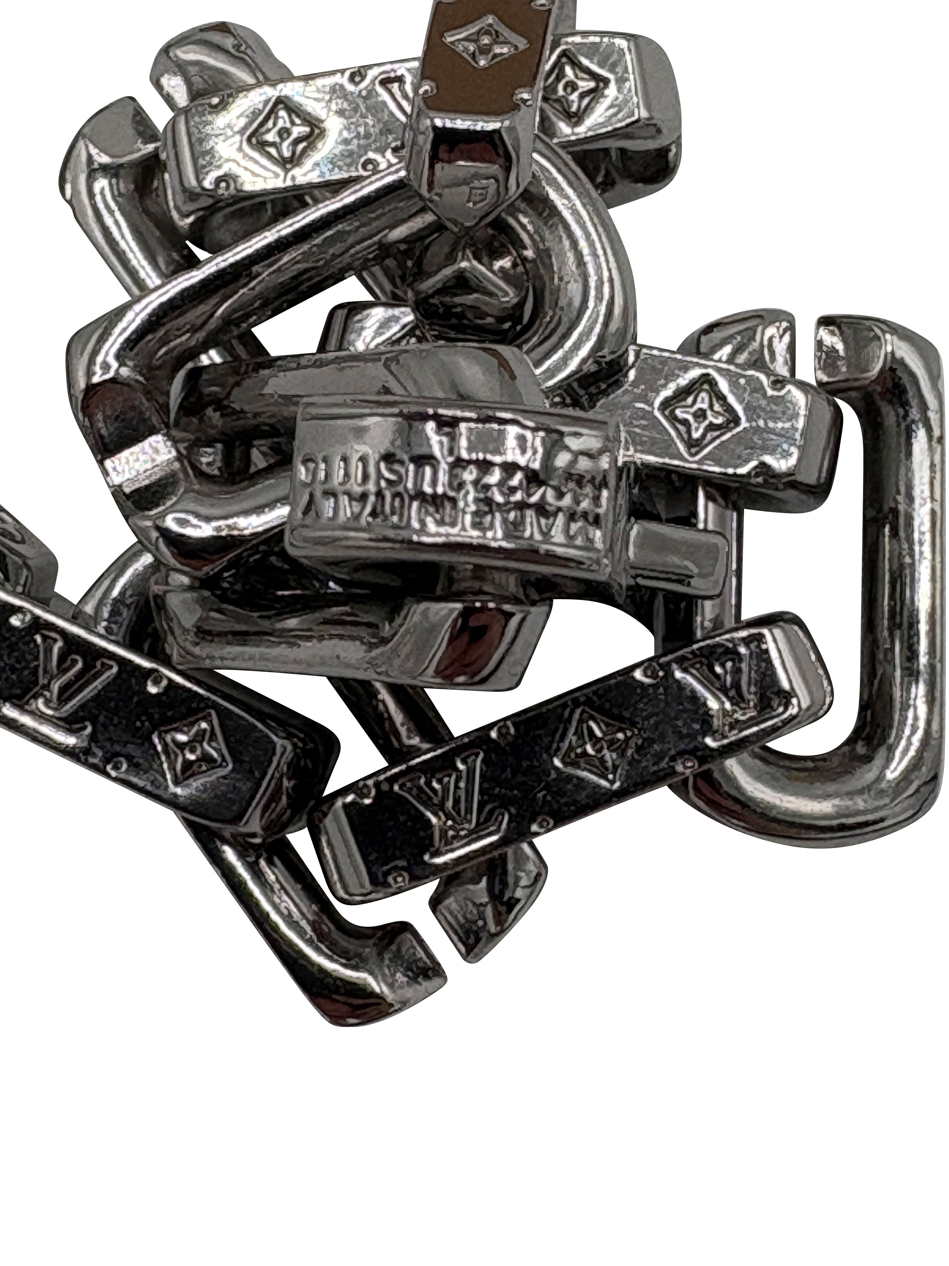 Louis Vuitton Monogram Chain Necklace - Steel / Silver Louis Vuitton