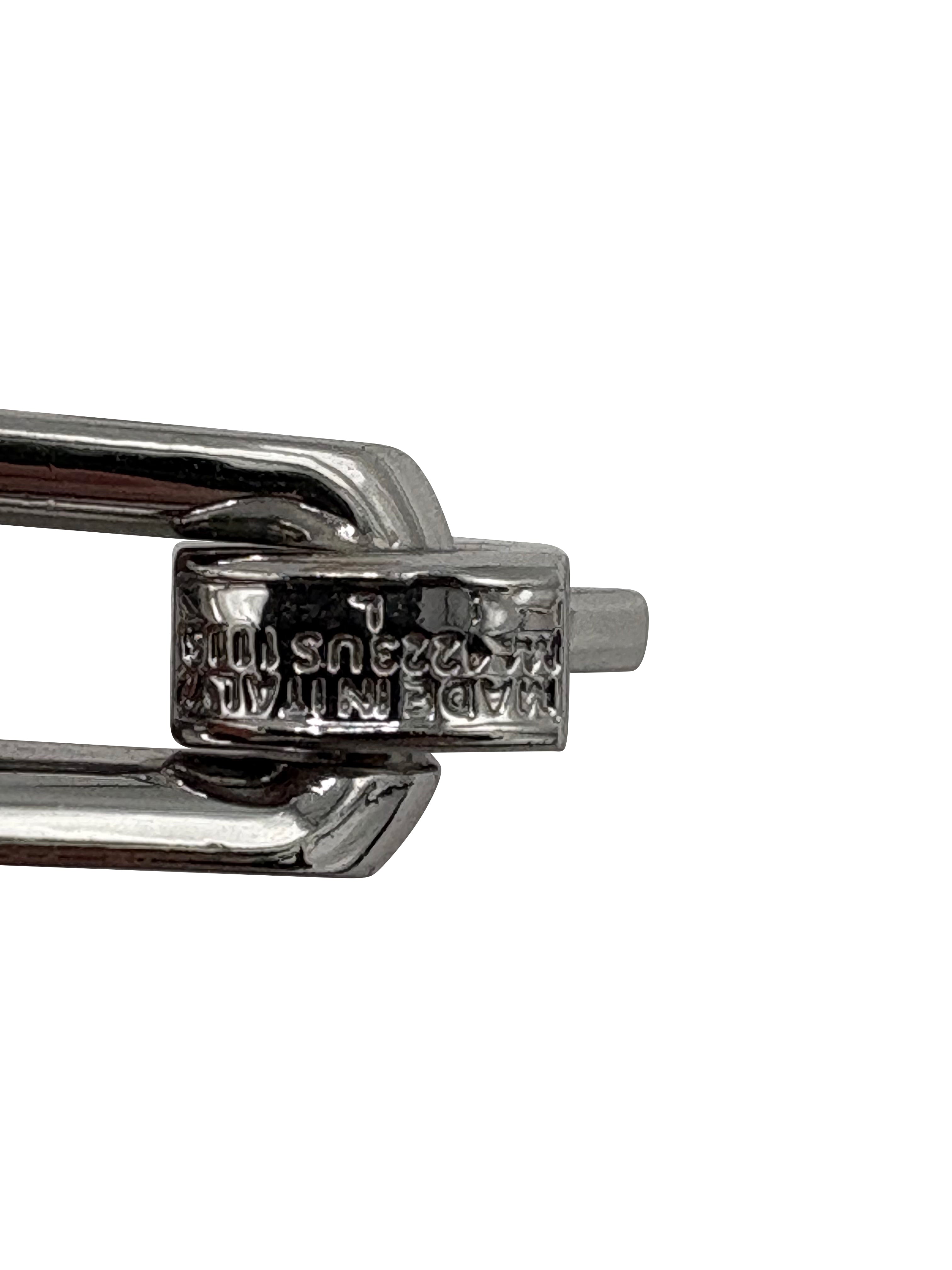 Louis Vuitton Monogram Chain Necklace - Steel / Silver Louis Vuitton
