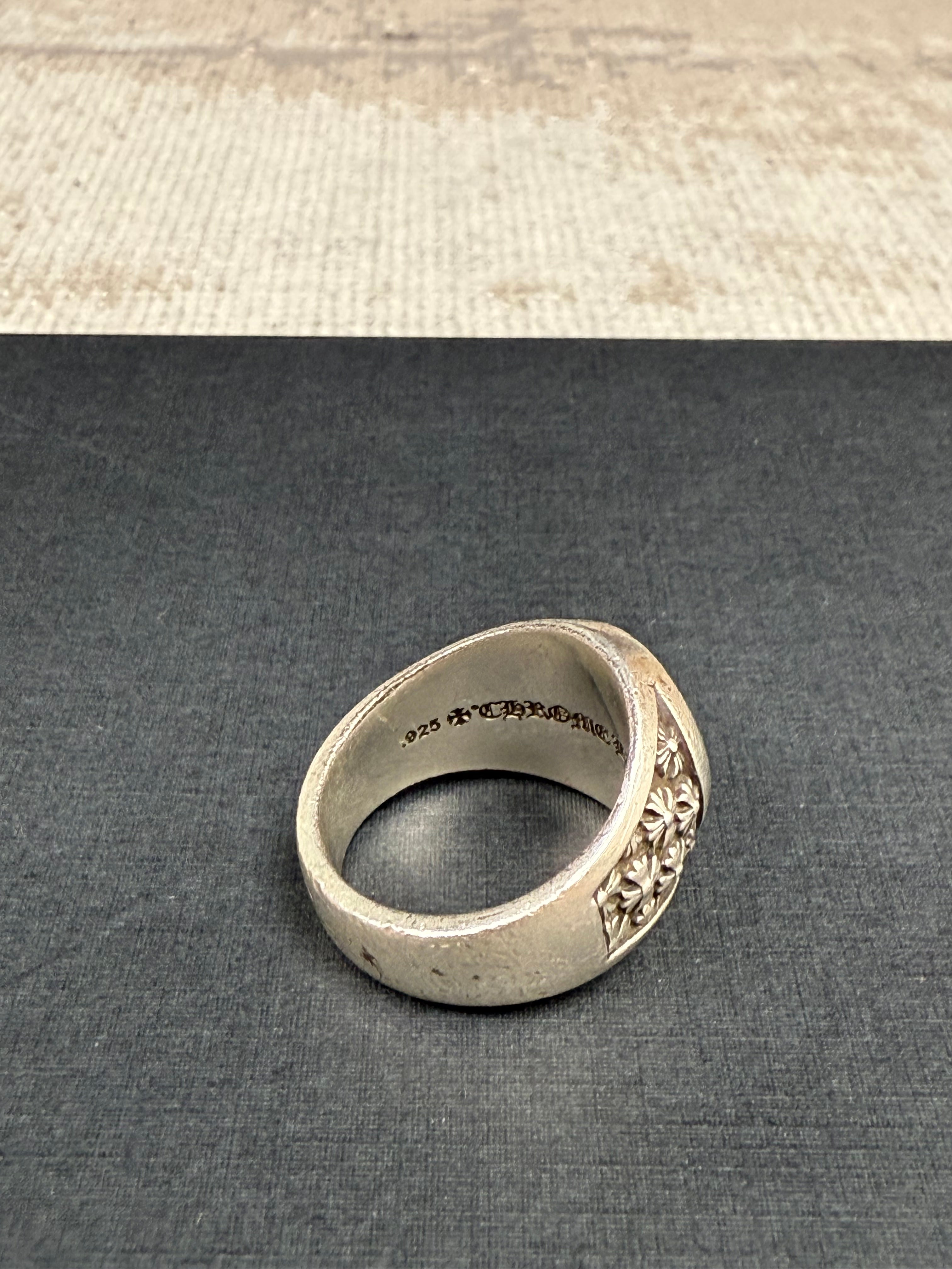 Chrome Hearts Silver Horseshoe Championship Ring Chrome Hearts