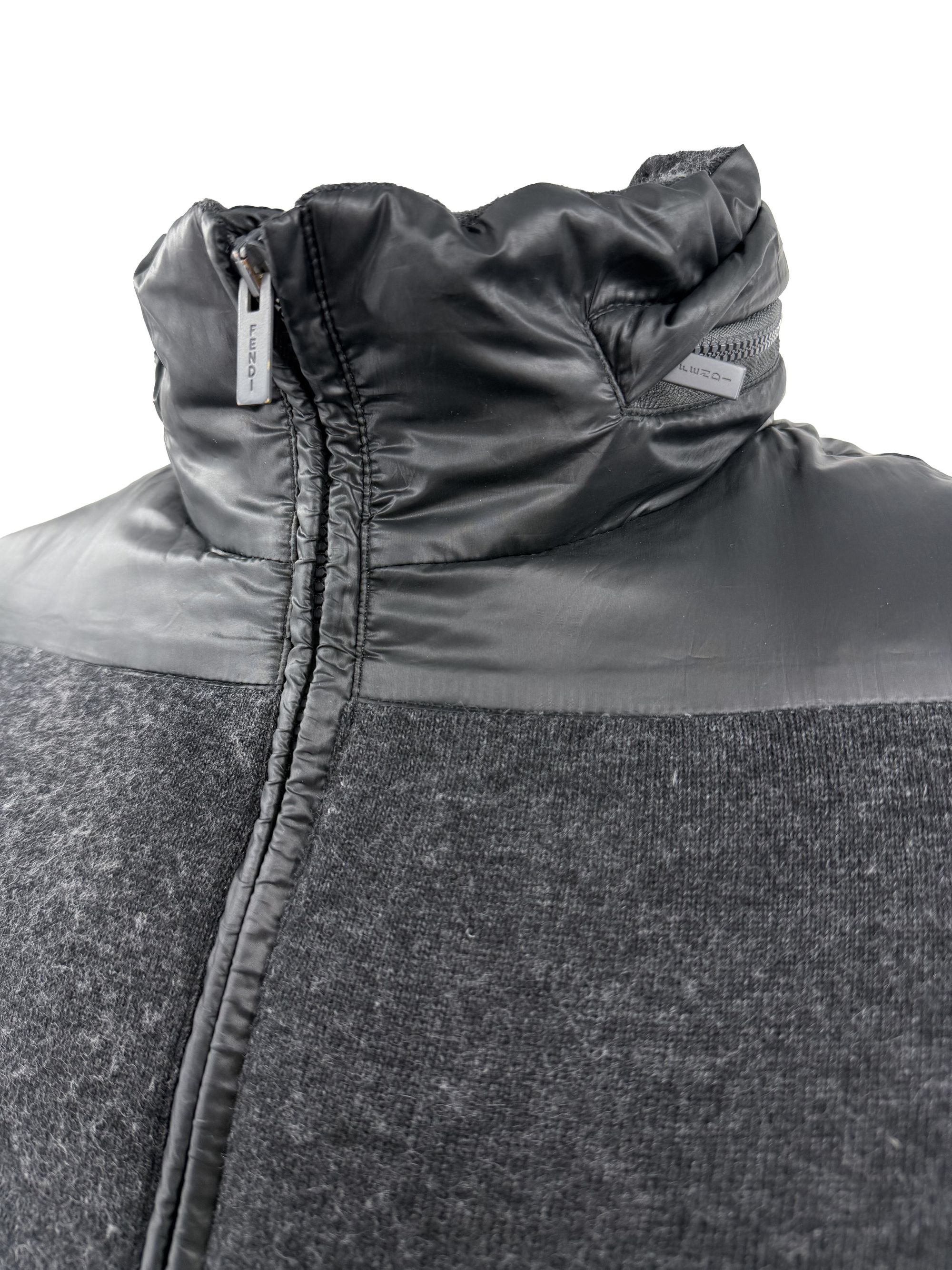 Fendi Wool Down Jacket - Grey Fendi