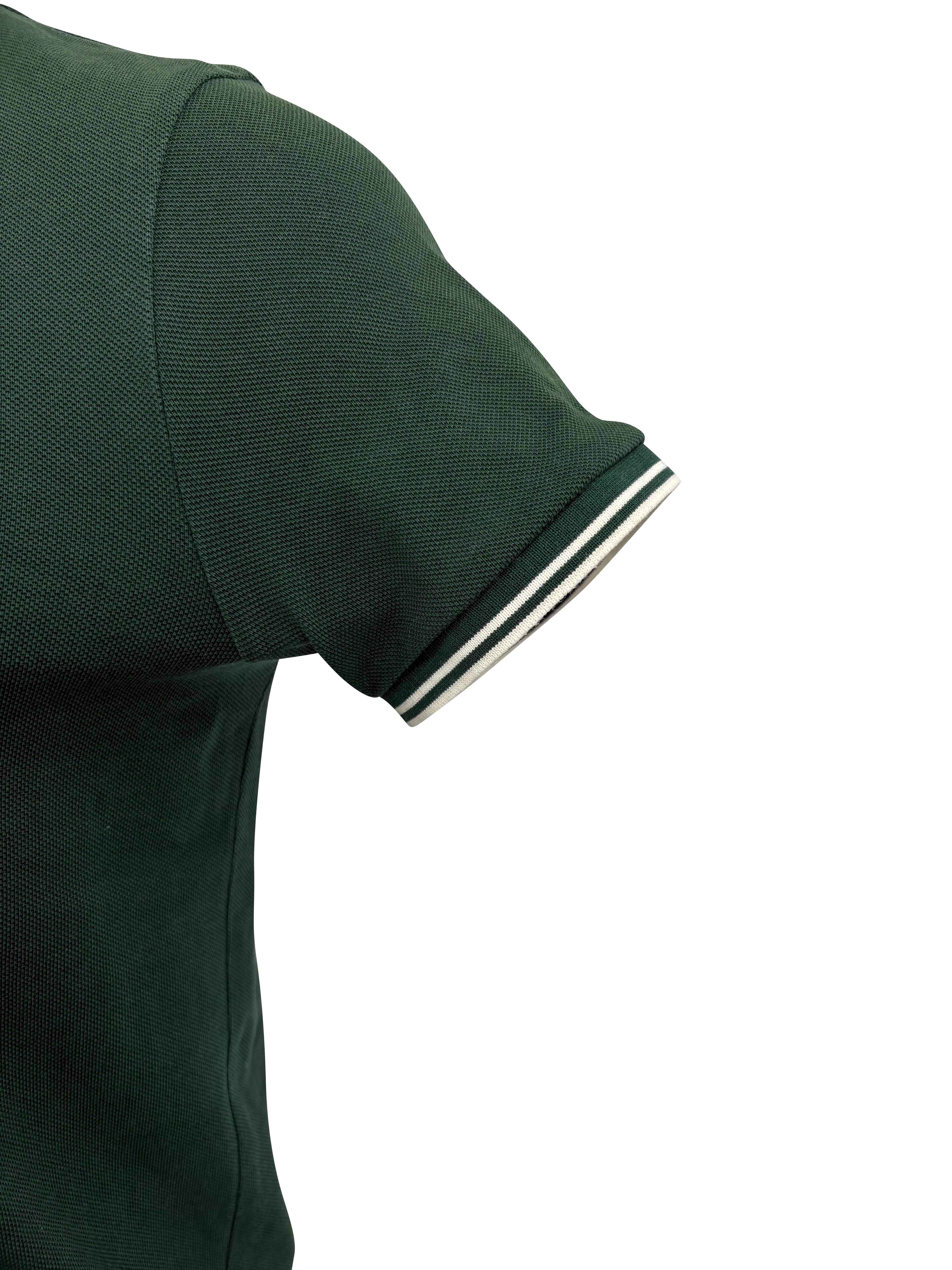 Moncler Logo Patch Polo - Green Moncler