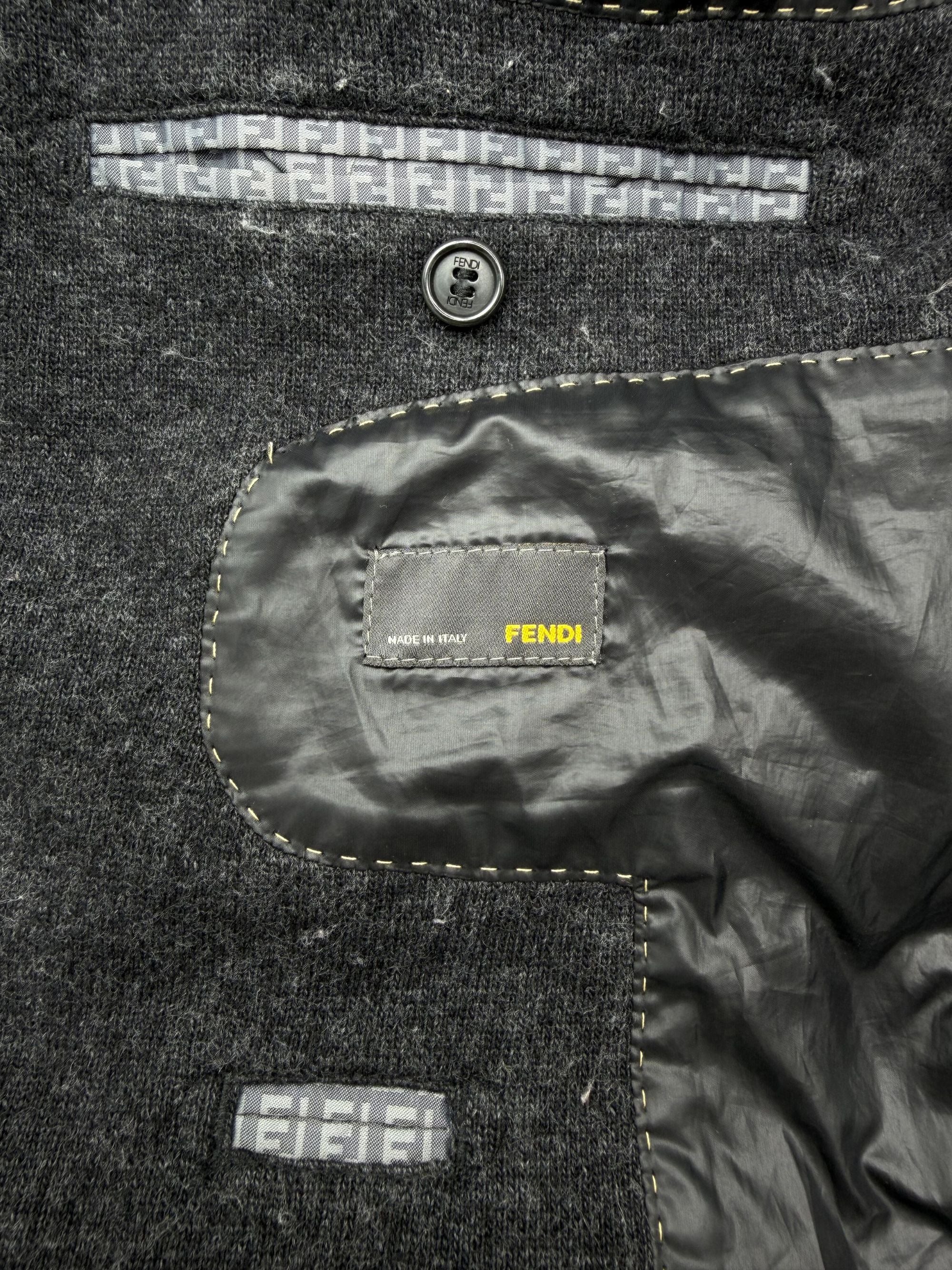 Fendi Wool Down Jacket - Grey Fendi