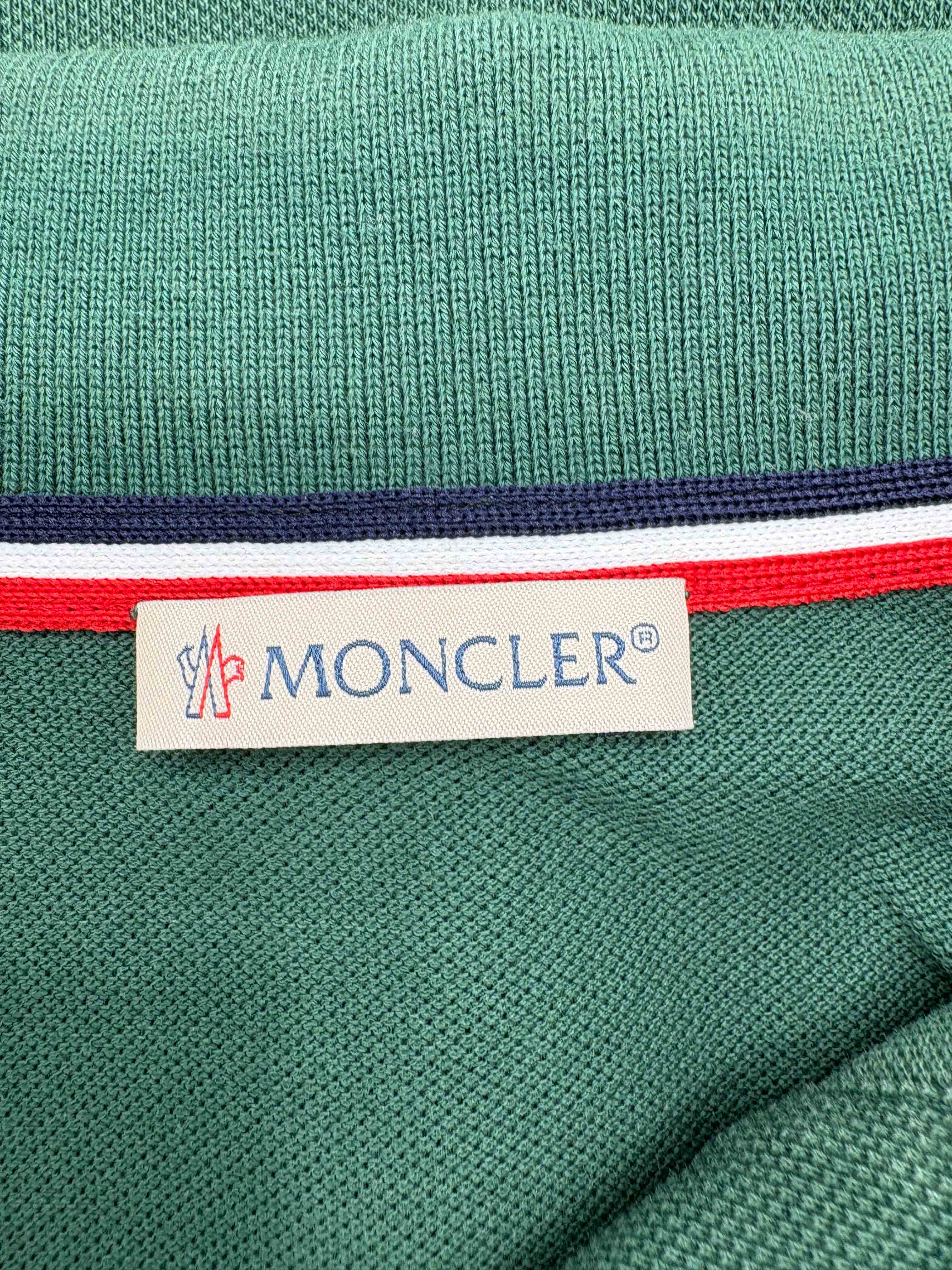 Moncler Logo Patch Polo - Green Moncler