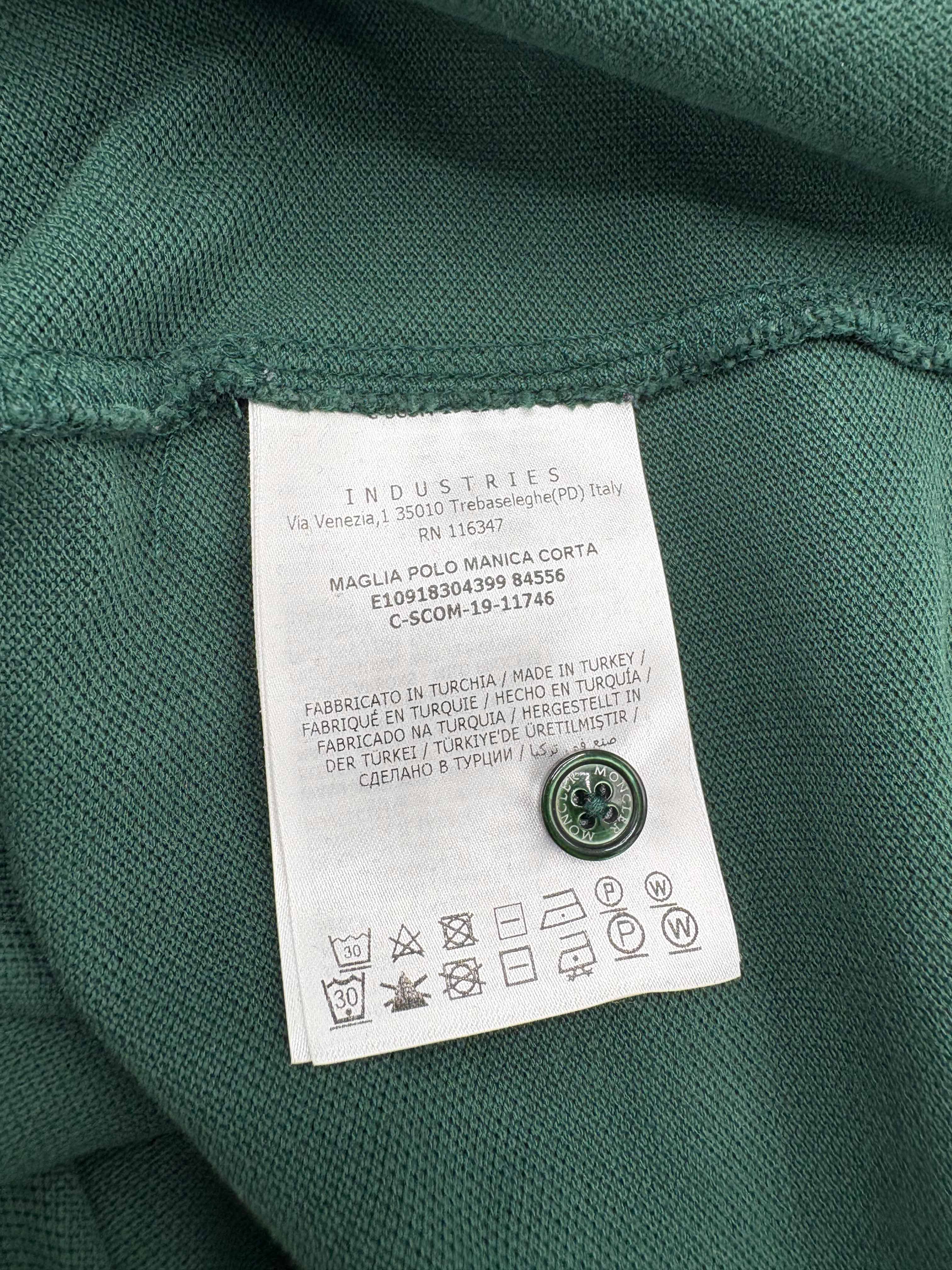 Moncler Logo Patch Polo - Green Moncler