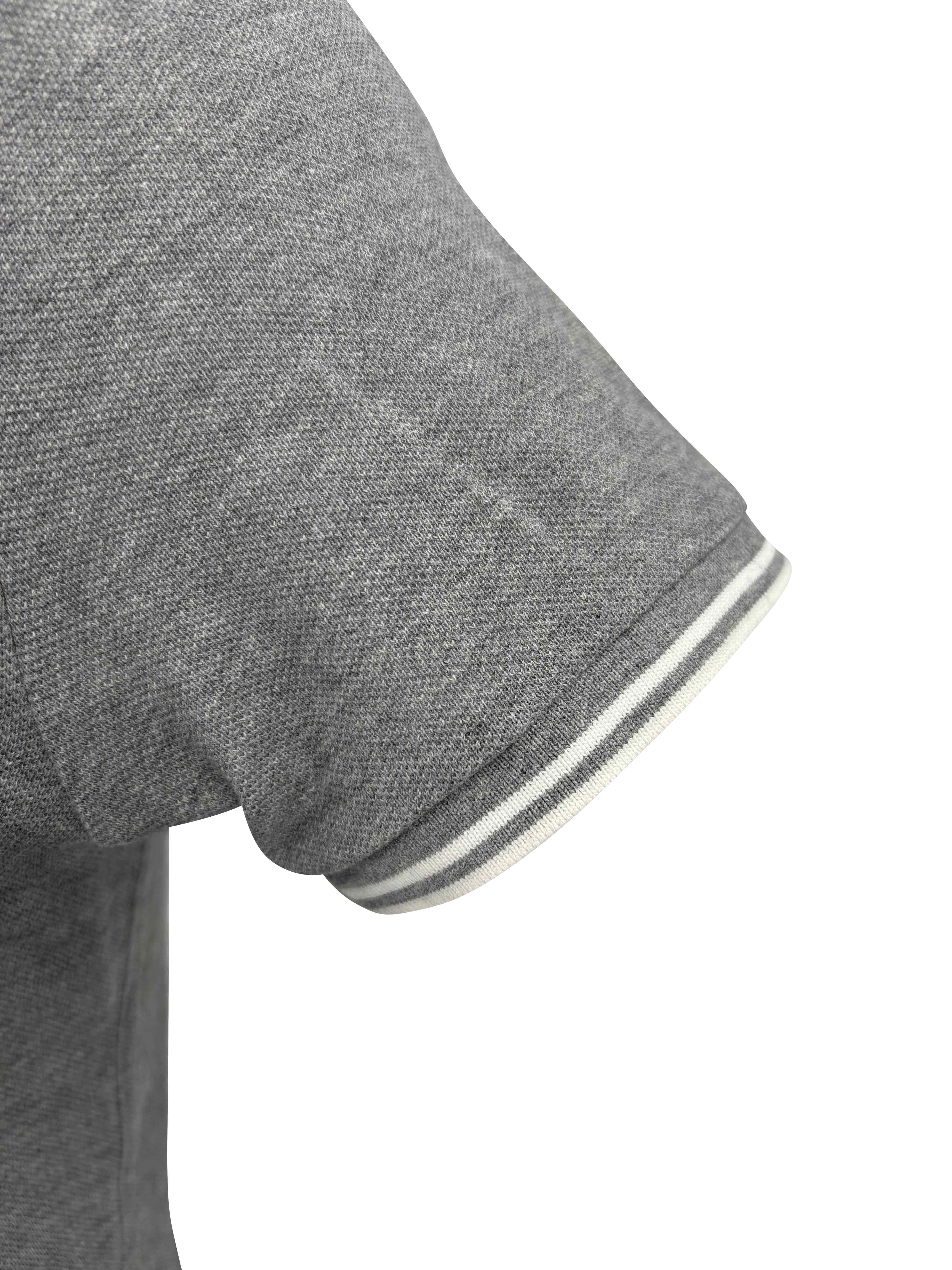 Moncler Logo Patch Polo - Grey Moncler