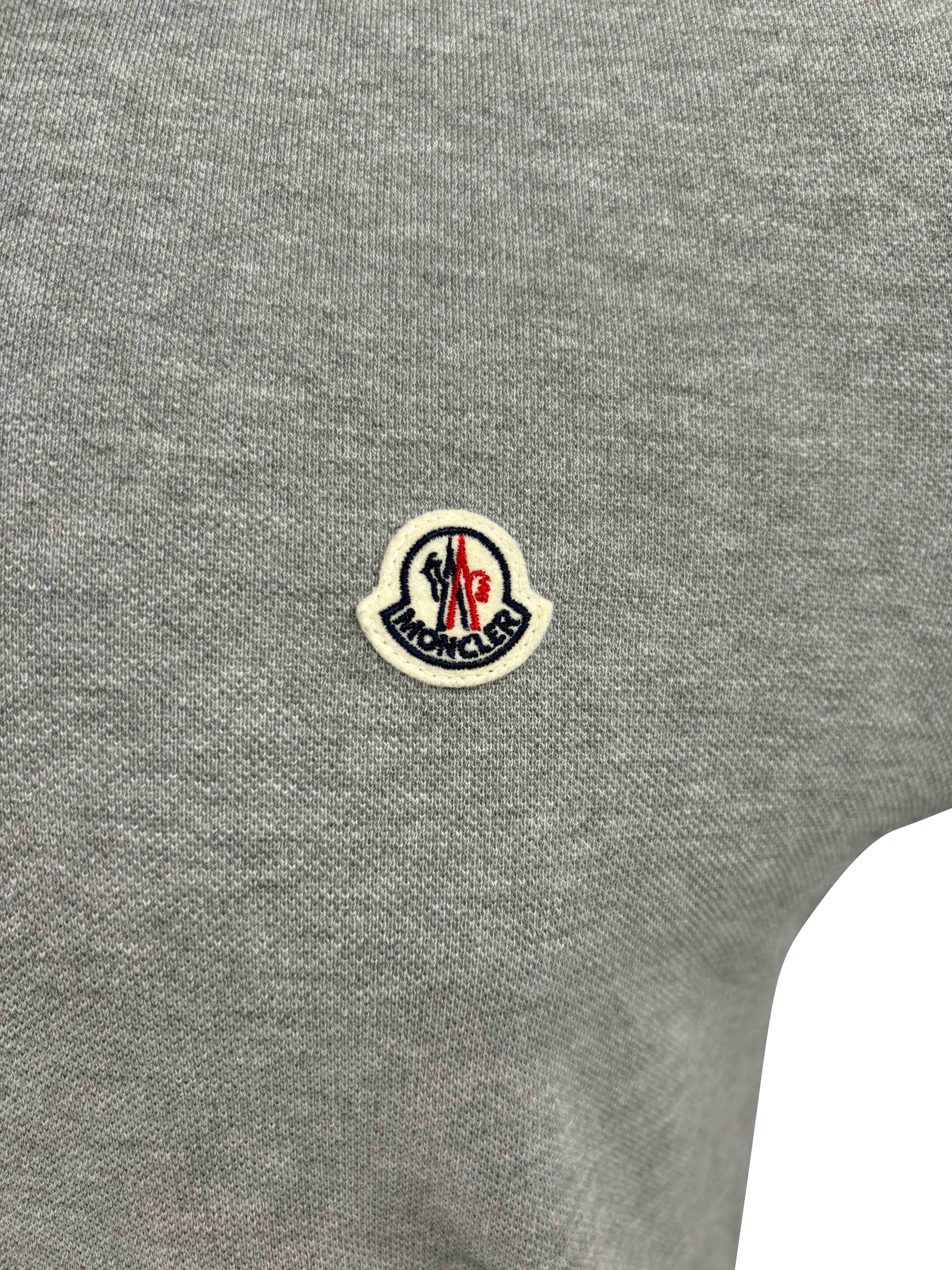 Moncler Logo Patch Polo - Grey Moncler