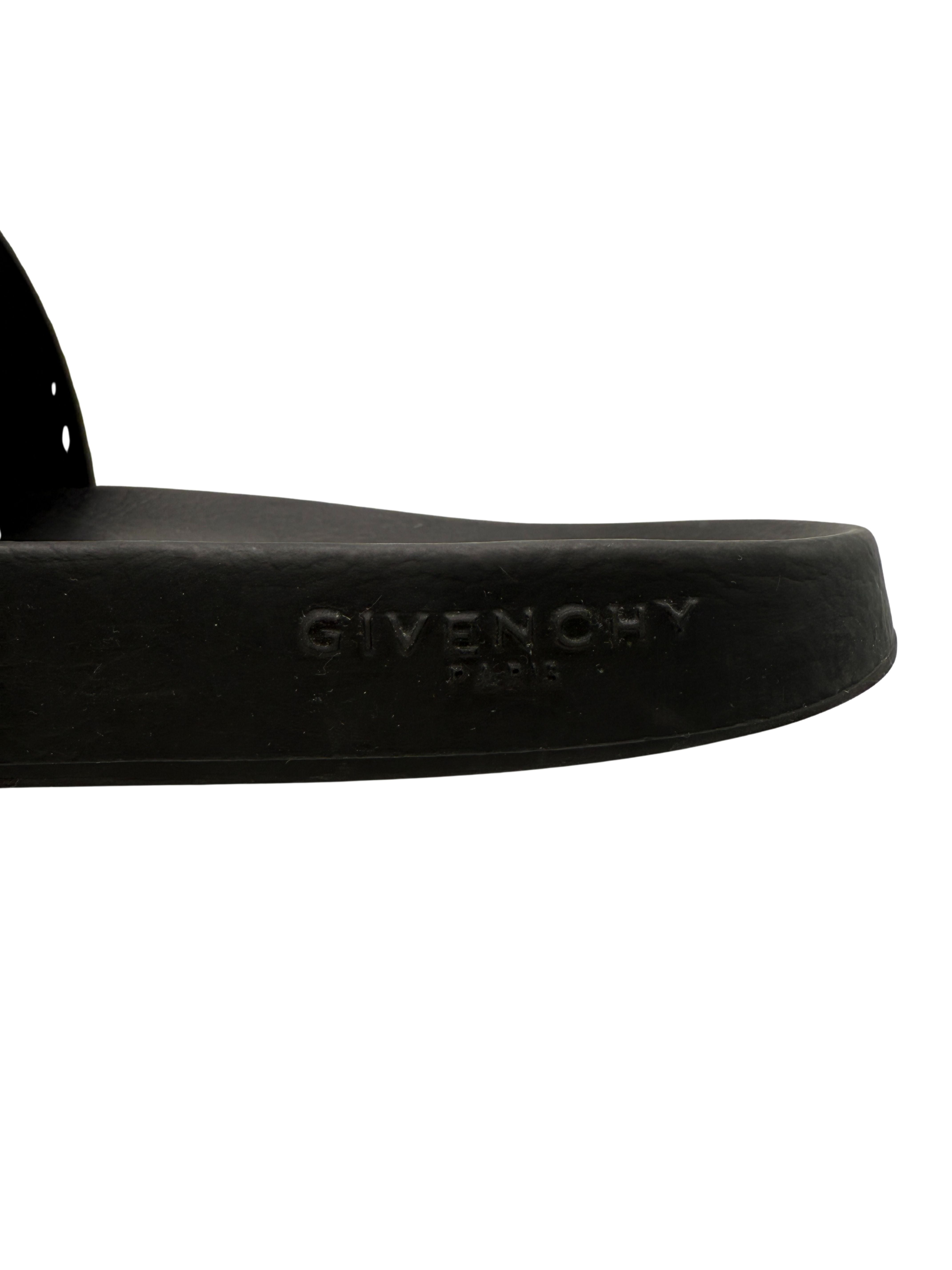 Givenchy Paris Logo Sliders - Black Givenchy