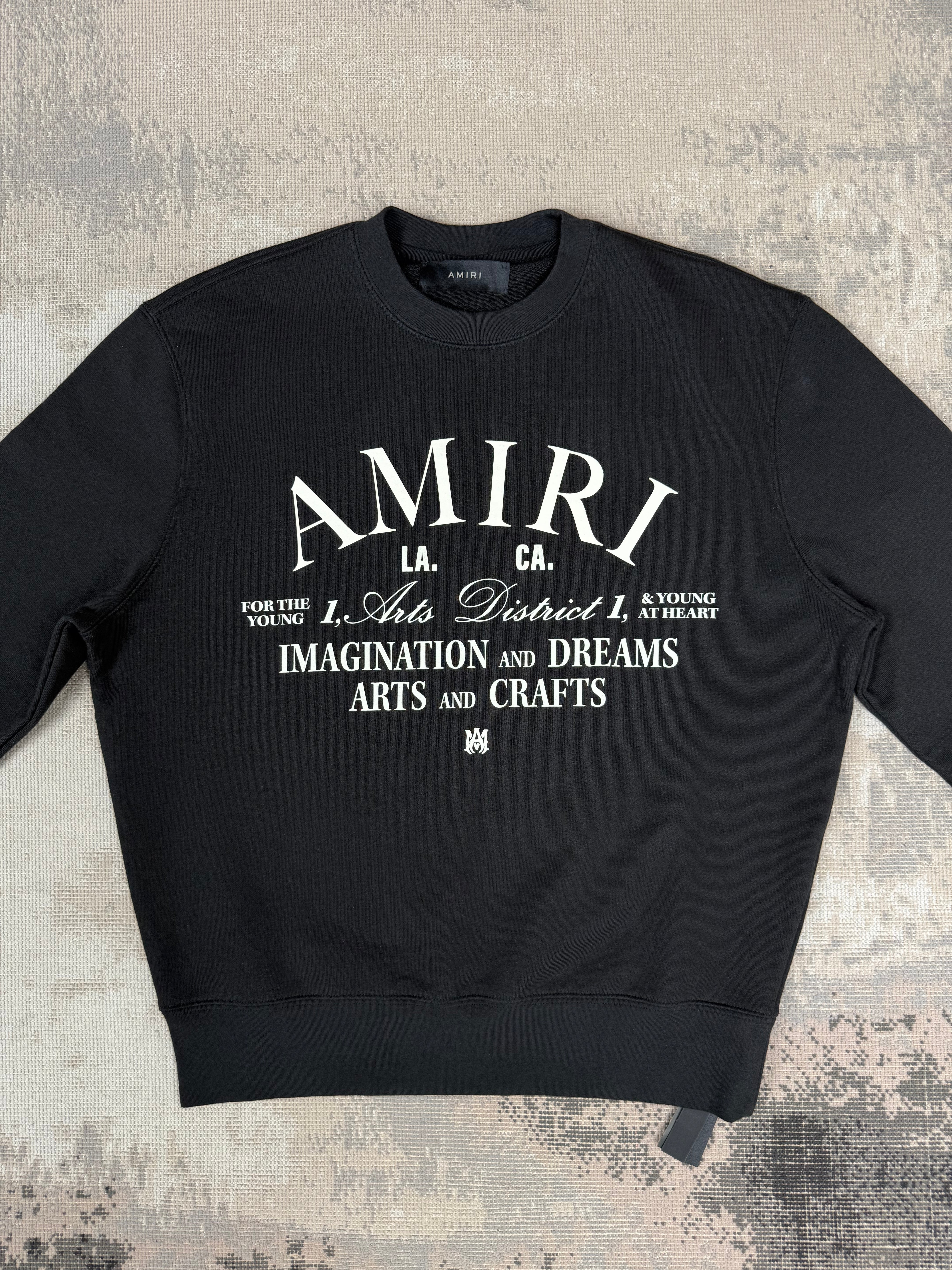 Amiri Art District Sweatshirt - Black (Unused) Amiri
