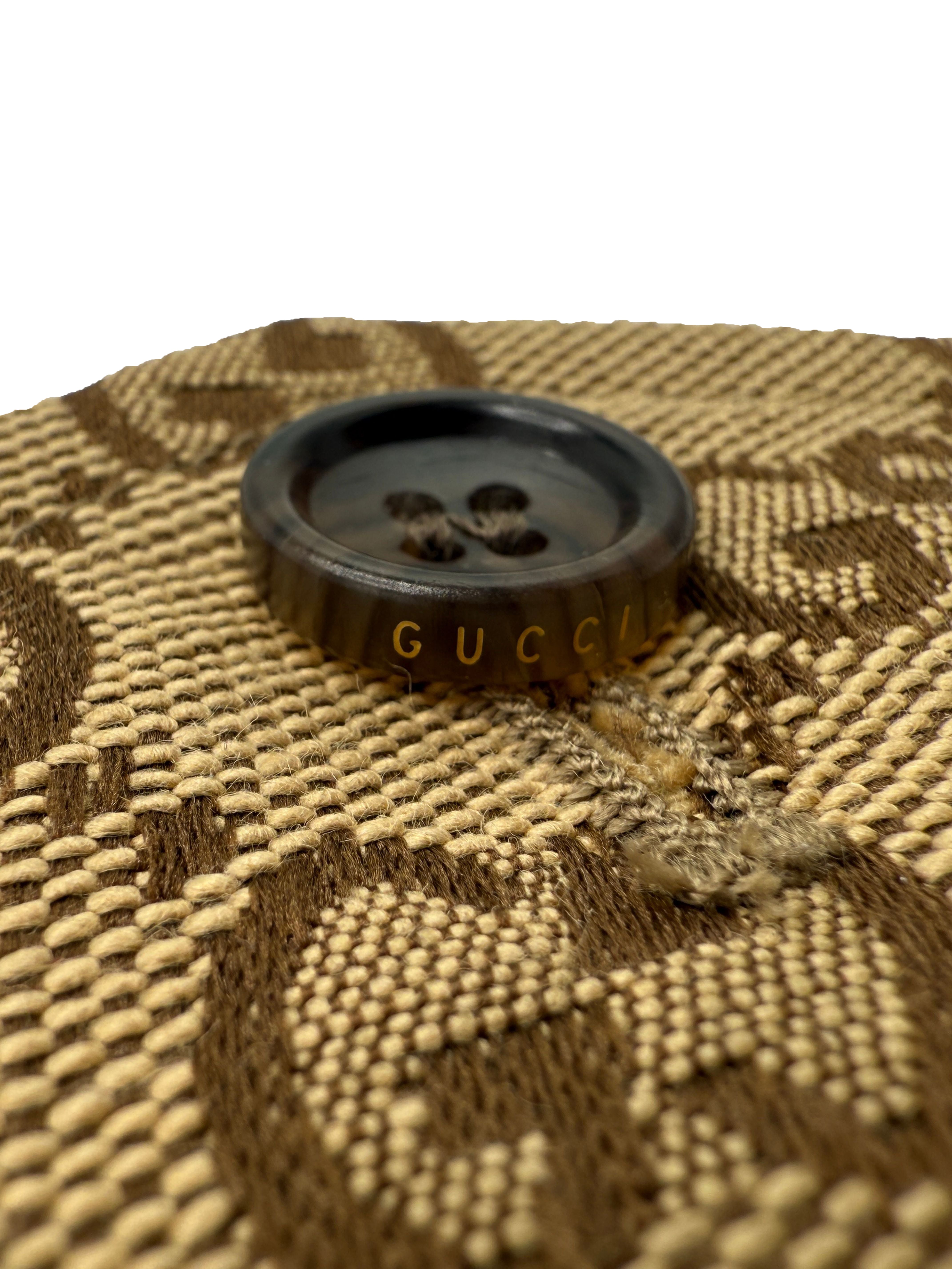 Gucci GG Supreme Cotton-blend Trousers - Beige (Unused)