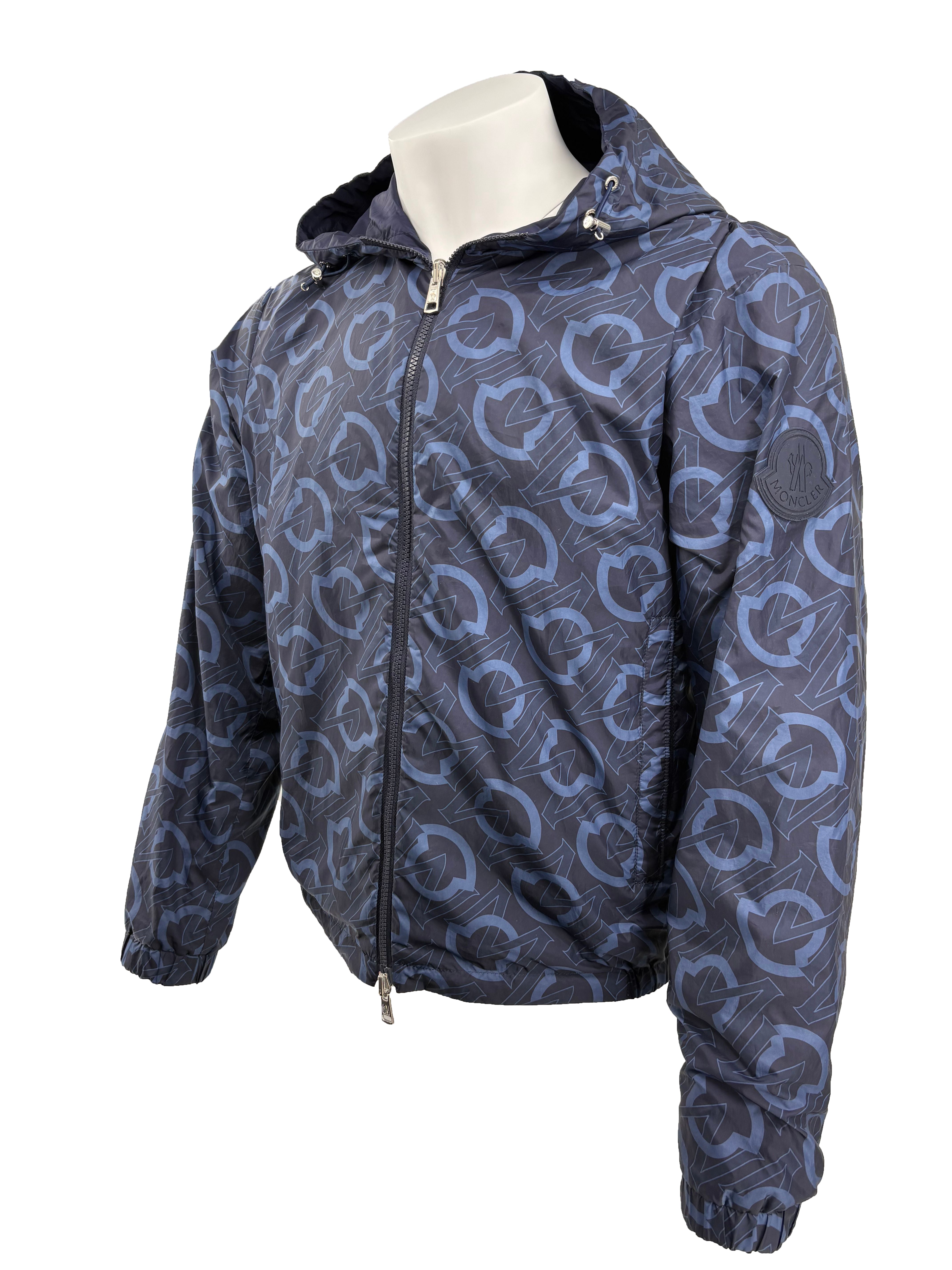 Moncler Logo Cretes Reversible Jacket - Navy Moncler
