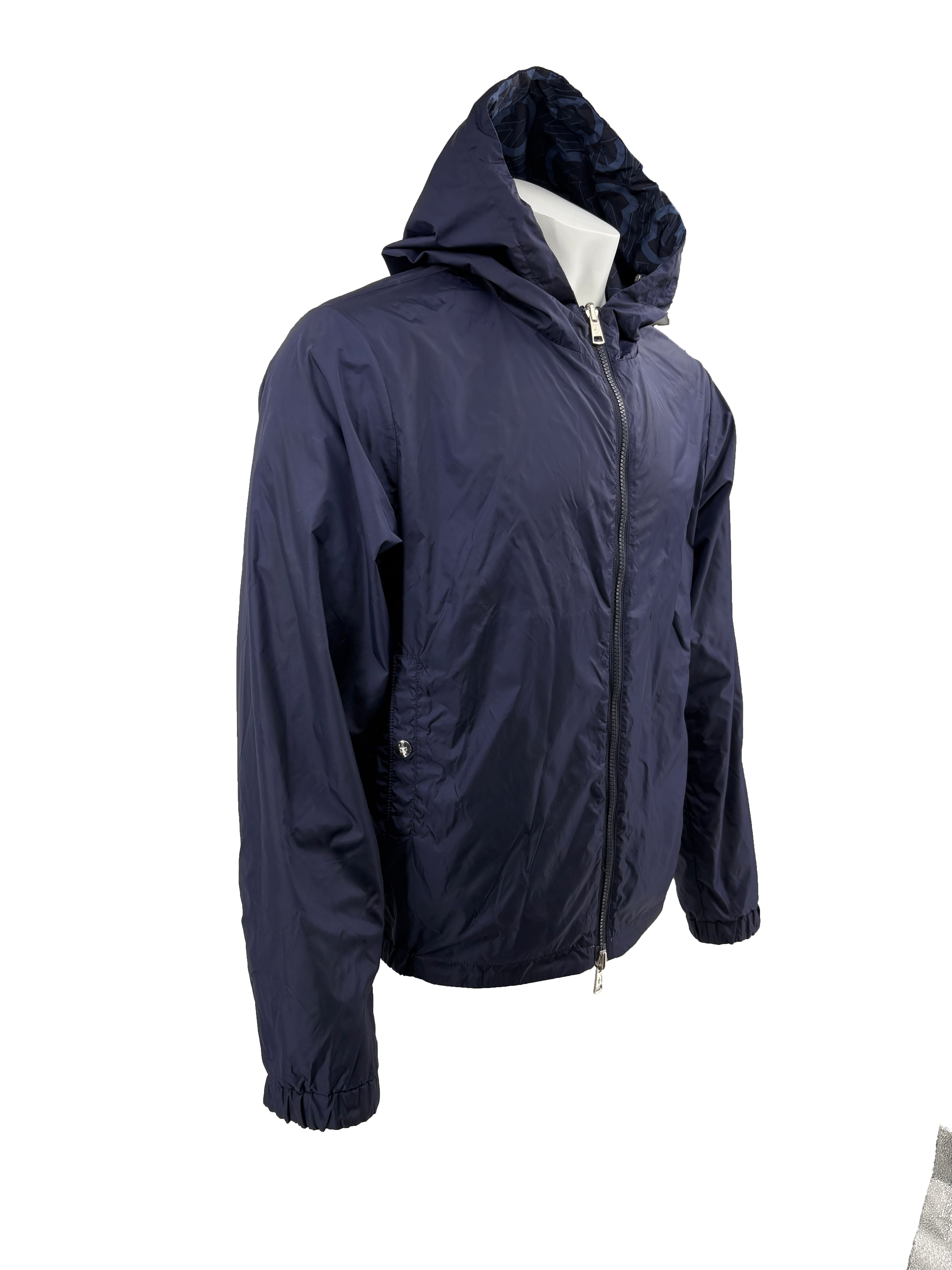 Moncler Logo Cretes Reversible Jacket - Navy Moncler