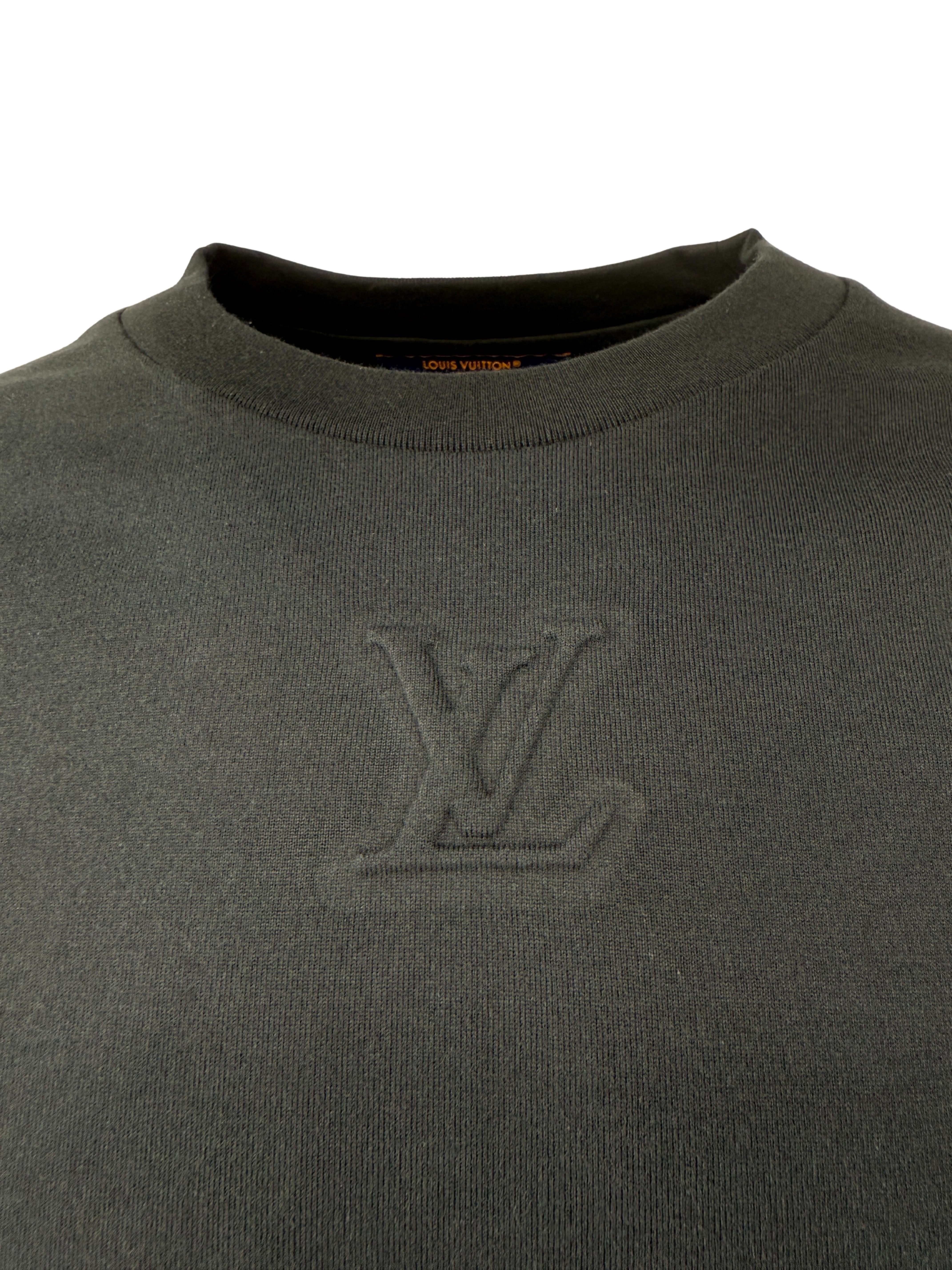 Louis Vuitton Embossed LV T-Shirt - Black (Unused) Louis Vuitton