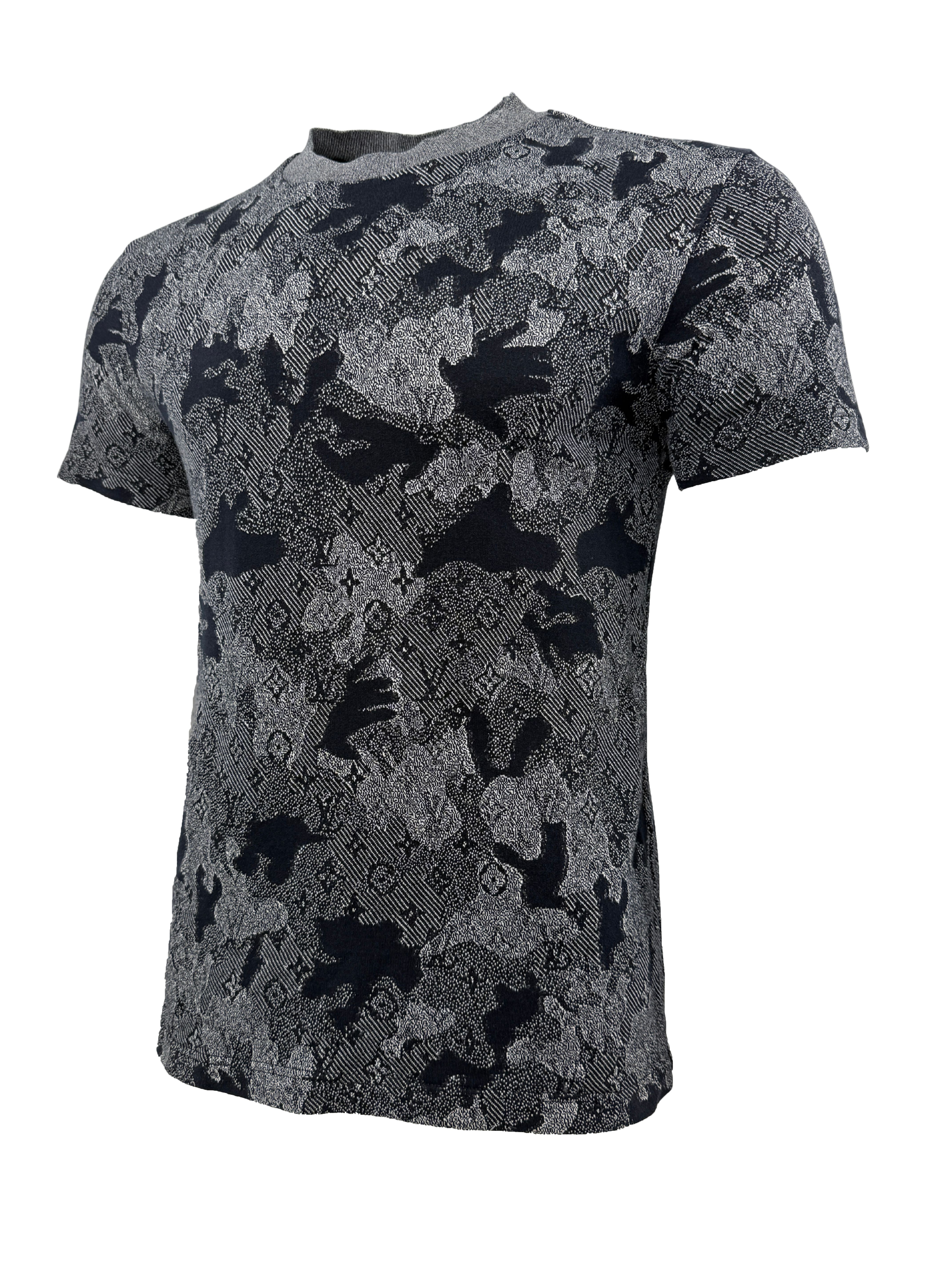 Louis Vuitton Monogram Camouflage T-shirt - Grey