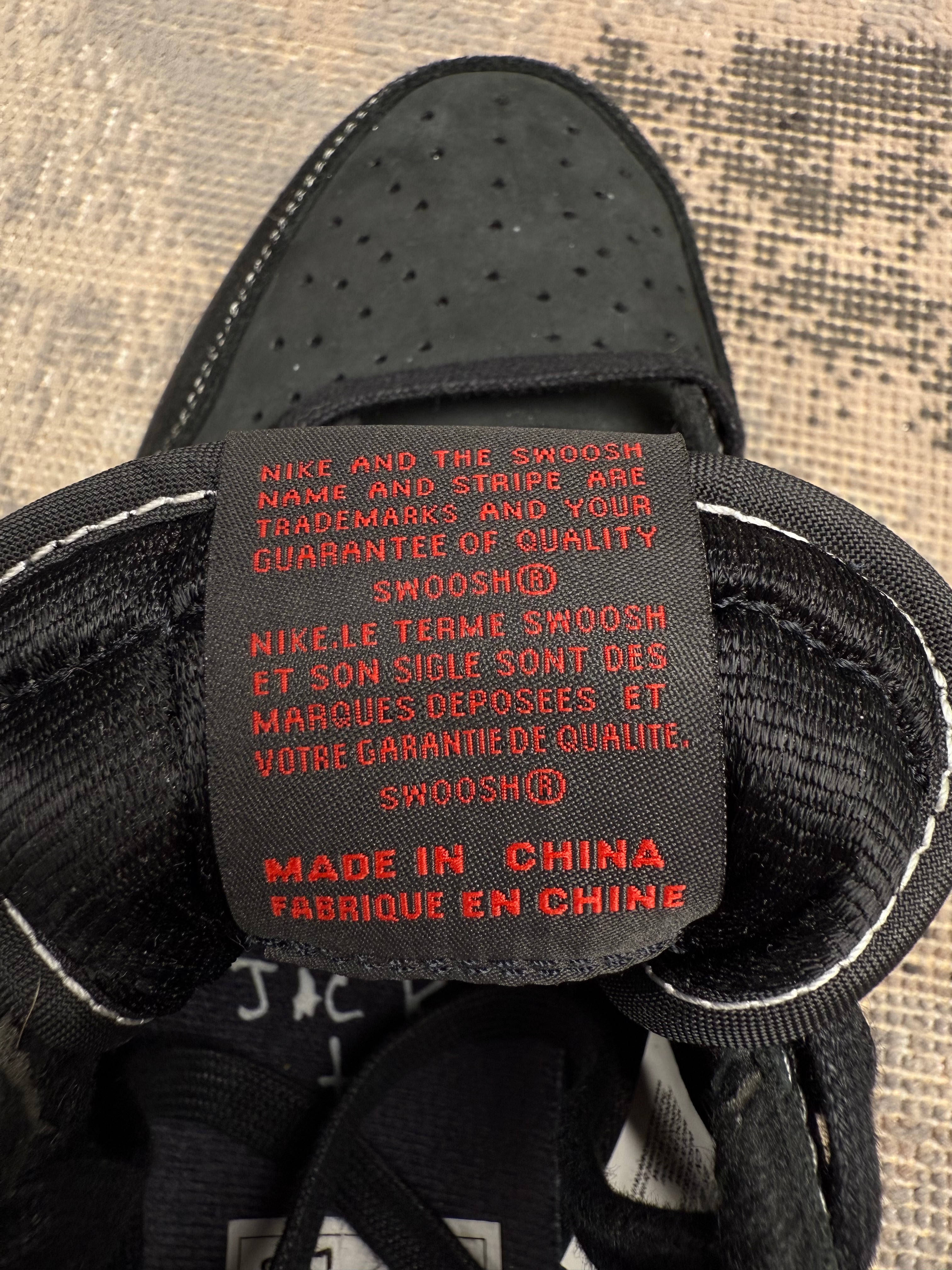 Nike Jordan 1 Retro Low OG SP Travis Scott Black Phantom Nike