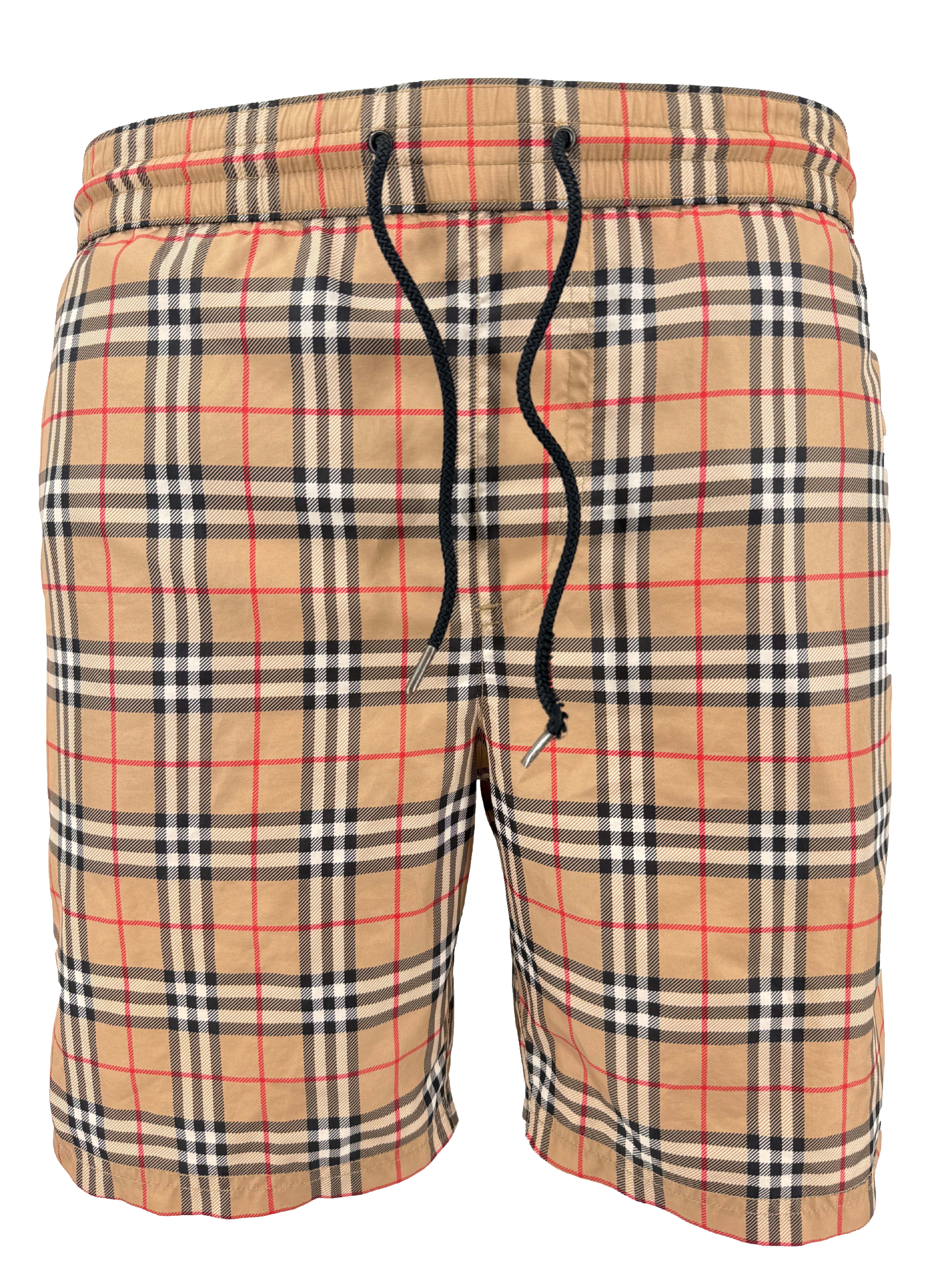 Burberry Check Swim Shorts - Beige Burberry