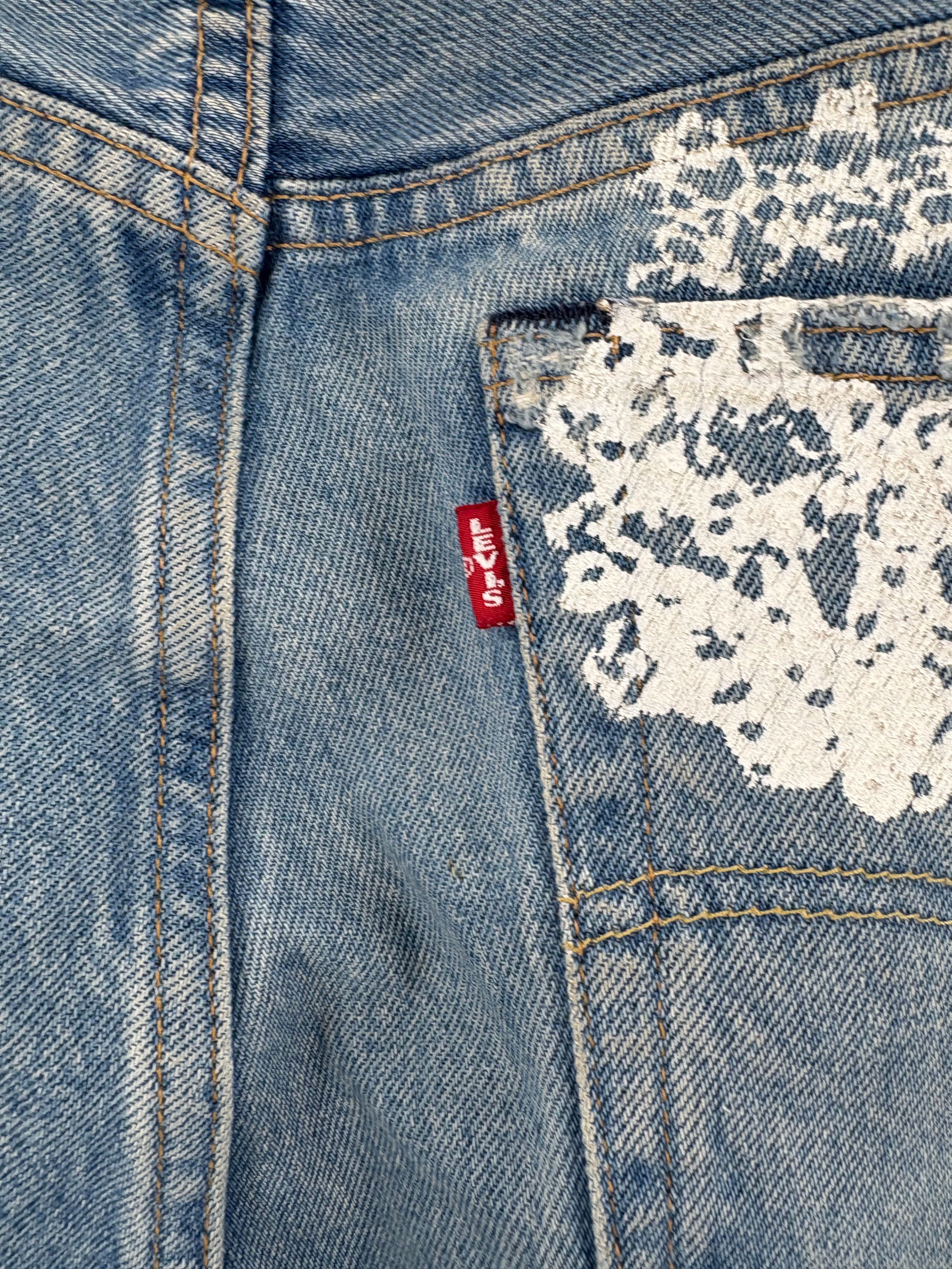 Denim Tears x Virgil Abloh "Message in a Tear" Printed Jeans
