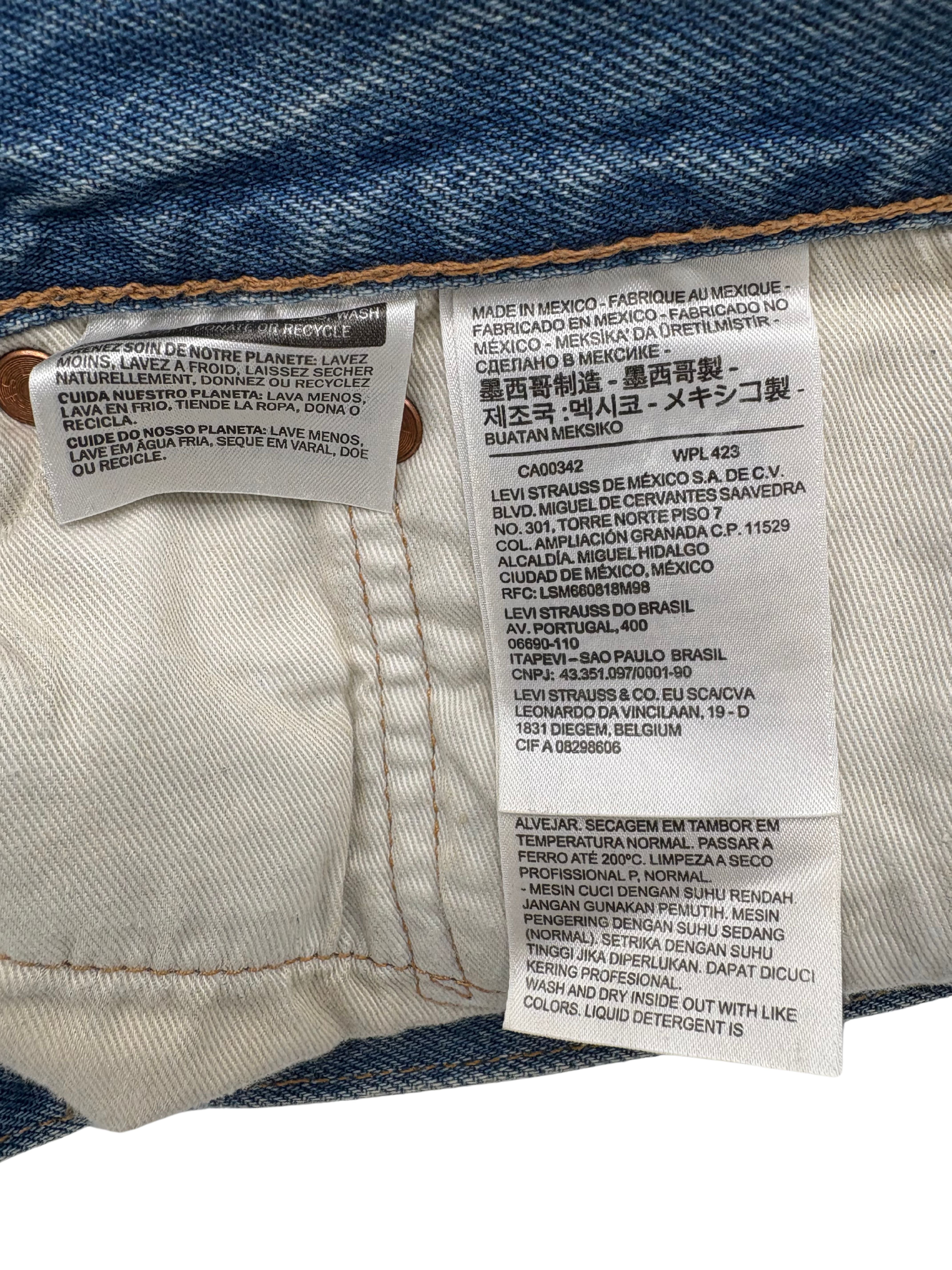 Denim Tears x Virgil Abloh "Message in a Tear" Printed Jeans