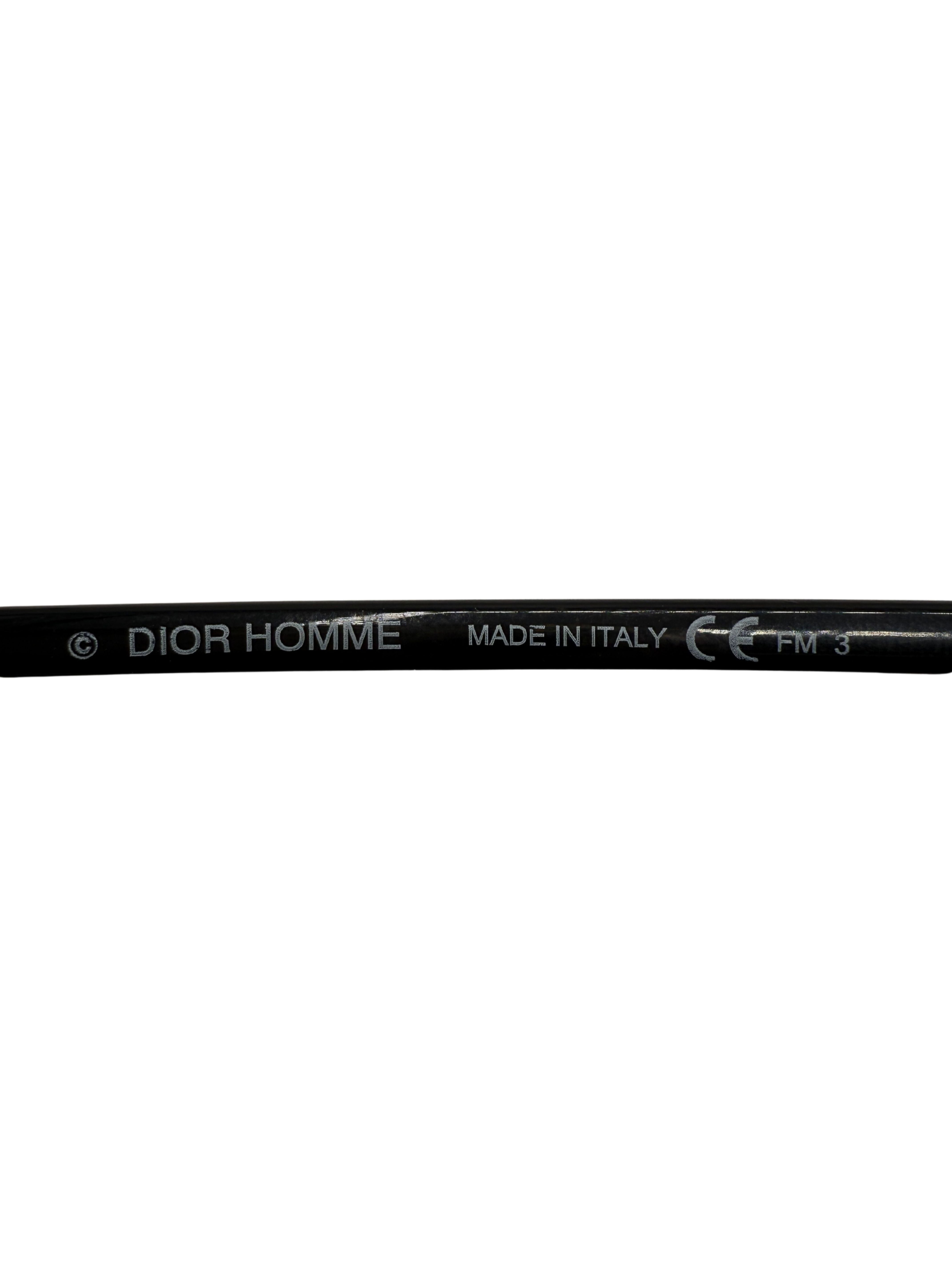 Dior Homme Futuristic Aviator Sunglasses - Black Dior